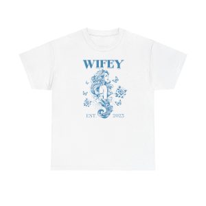 Wifey Custom Year Tattoo Style Sexy Lady T-Shirt | Personalized Wife Tee