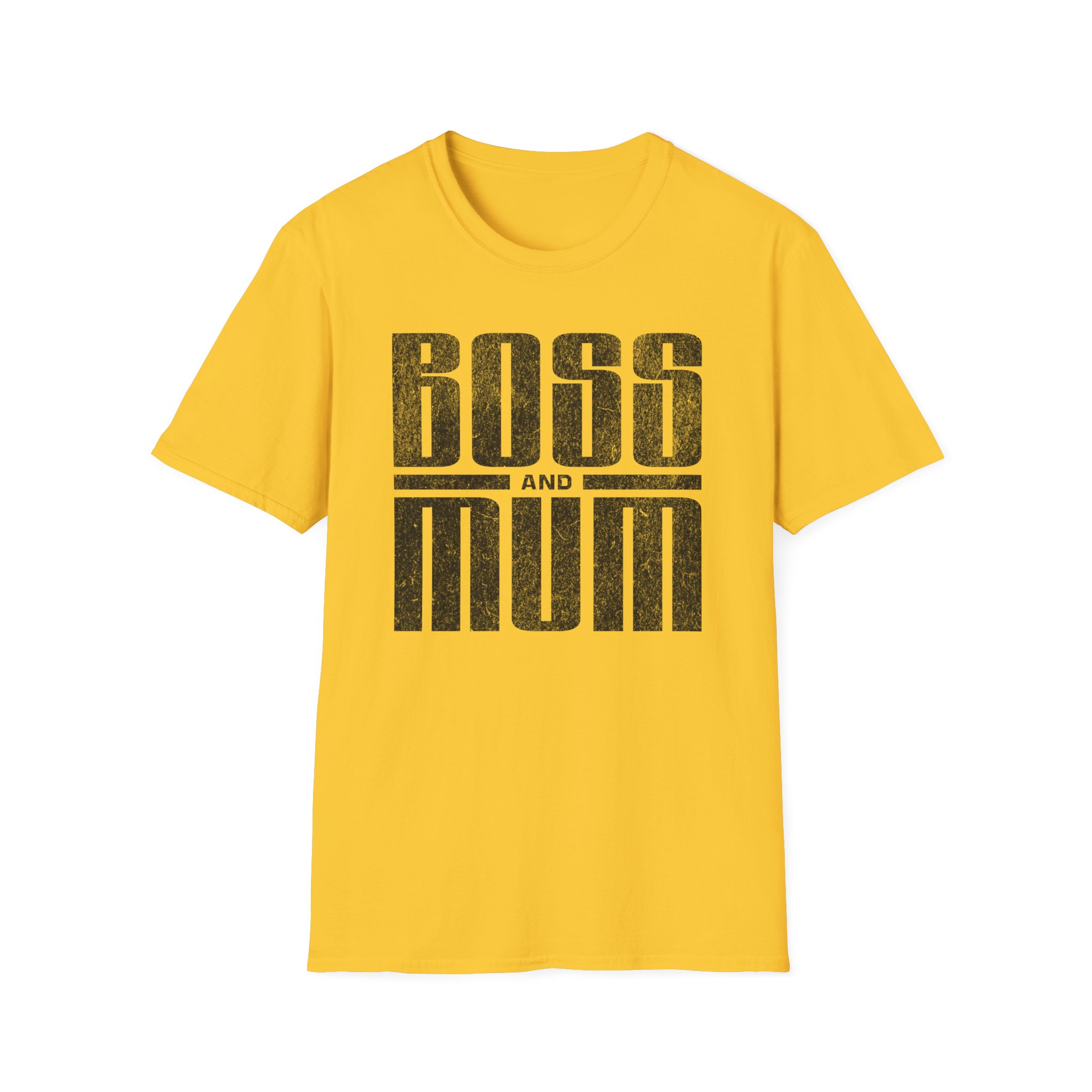 Boss And Mum T Shirt Bold Typography Mum Gift Tee Strong Mum Empowerment Shirt Mothers Day Present Boss Mum Graphic Tee - Image 3