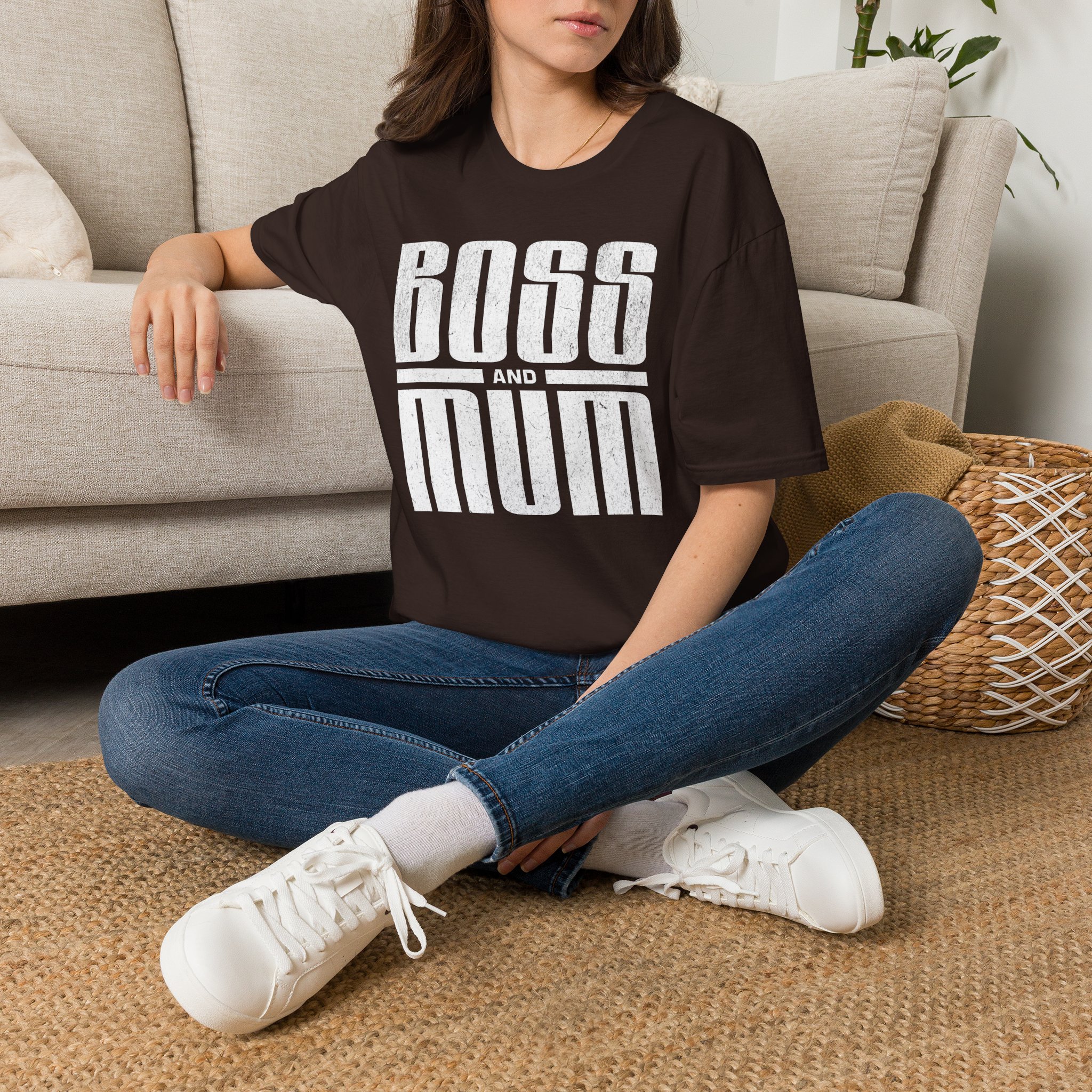 Boss And Mum T Shirt Bold Typography Mum Gift Tee Strong Mum Empowerment Shirt Mothers Day Present Boss Mum Graphic Tee - Image 12