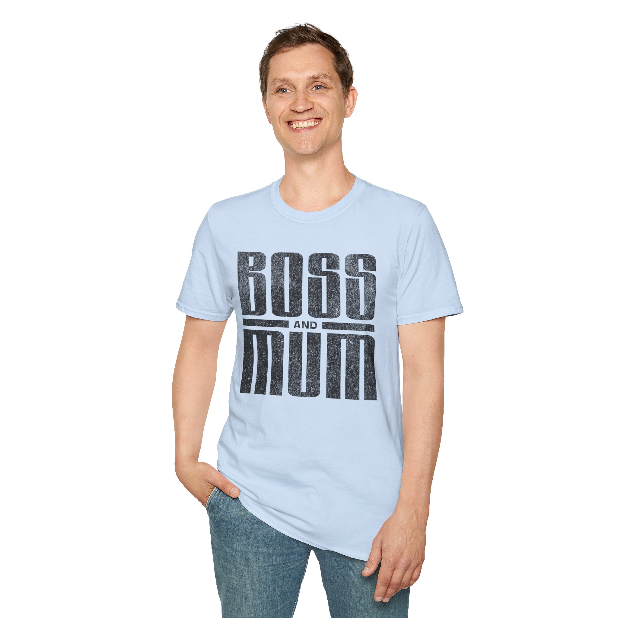 Boss And Mum T Shirt Bold Typography Mum Gift Tee Strong Mum Empowerment Shirt Mothers Day Present Boss Mum Graphic Tee - Image 5