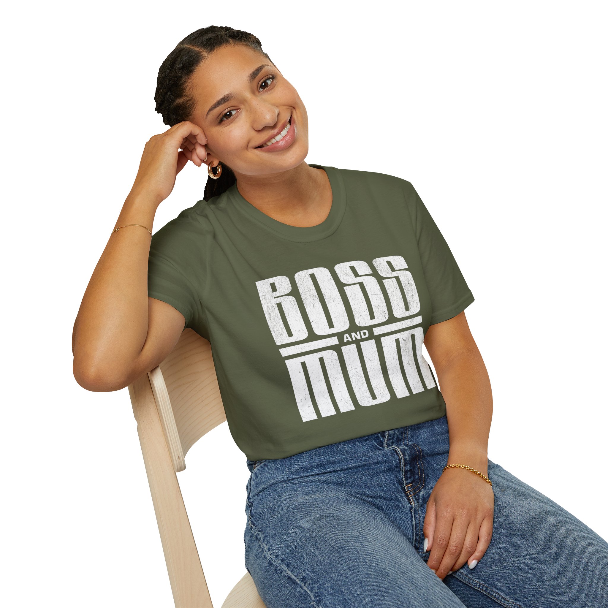 Boss And Mum T Shirt Bold Typography Mum Gift Tee Strong Mum Empowerment Shirt Mothers Day Present Boss Mum Graphic Tee - Image 10