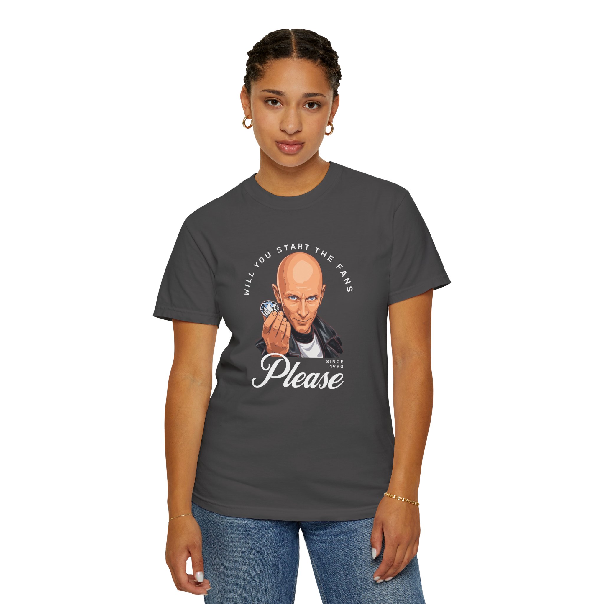 Crystal Maze Fans Please T Shirt Retro TV Game Show Quote Tee Nostalgic British Television Shirt Classic Game Show Fan Gift - Image 2