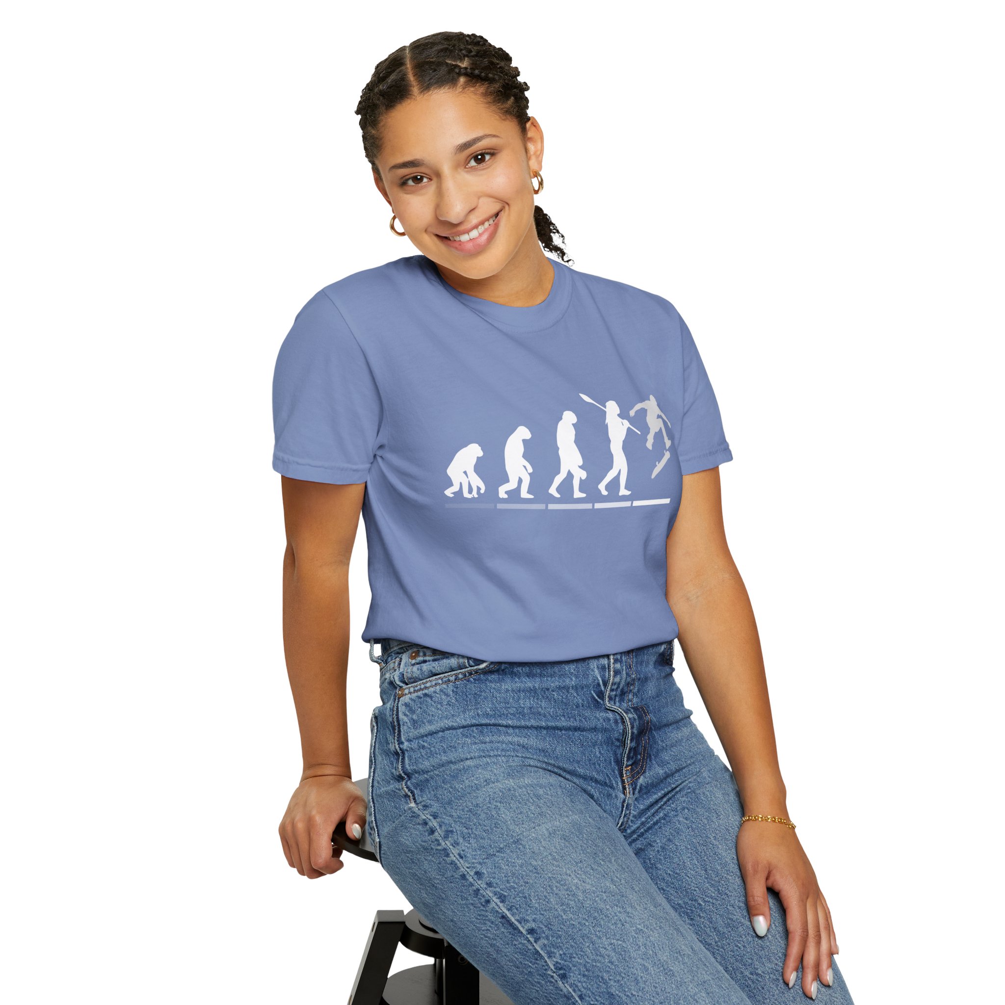 Evolution Of Skateboarder T Shirt Funny Skate Graphic Tee Human Evolution Skater Shirt Skateboard Humor Gift Skate Culture Tee - Image 10