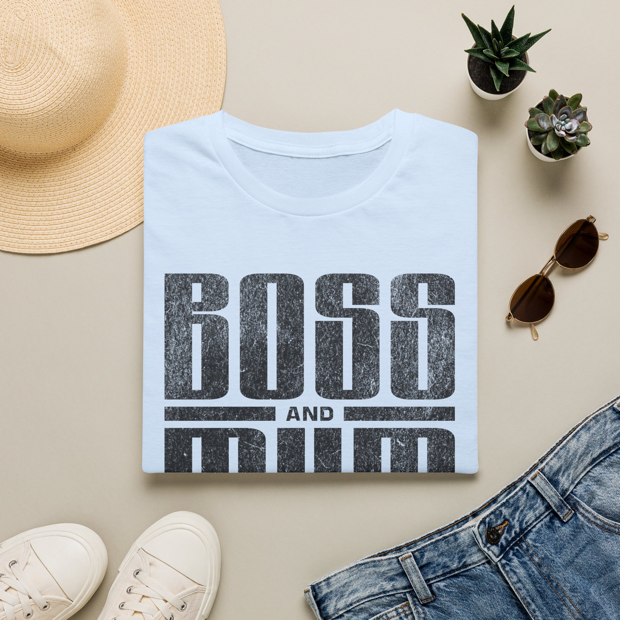 Boss And Mum T Shirt Bold Typography Mum Gift Tee Strong Mum Empowerment Shirt Mothers Day Present Boss Mum Graphic Tee - Image 6