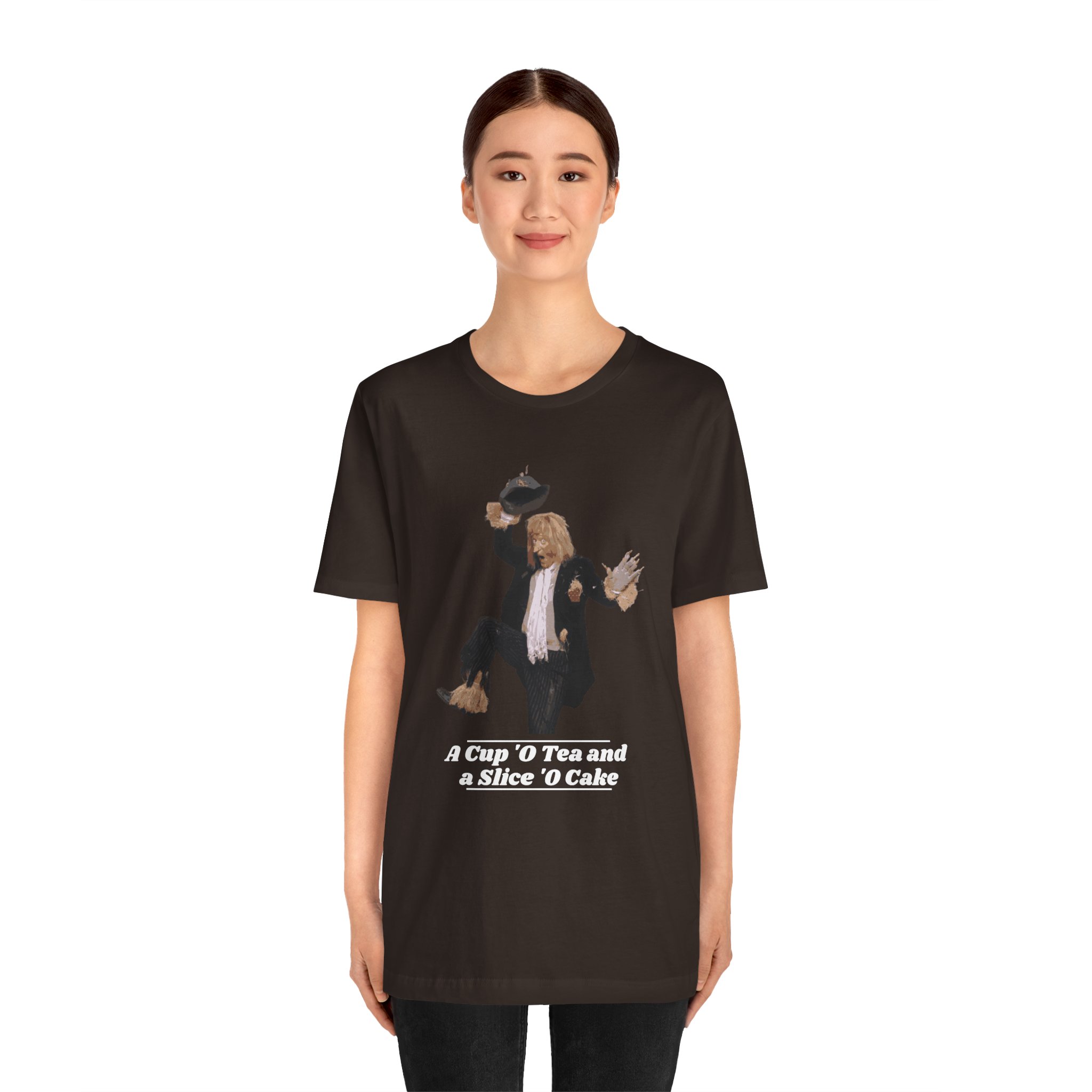 Worzel Gummidge Cup O Tea Slice O Cake T Shirt Retro British Scarecrow Tee Nostalgic TV Legend Shirt Classic British Character Gift - Image 9