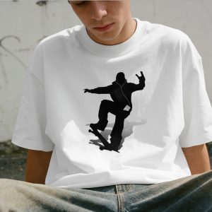 Skater Silhouette Nose Grind T Shirt Retro Skateboarding Graphic Tee Urban Streetwear Shirt Skate Park Gift Skate Culture Tee