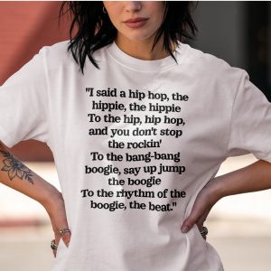Rappers Delight Lyrics T Shirt Retro Hip Hop Music Tee Song Shirt Classic 70s Rap Gift Old School Hip Hop Graphic Tee