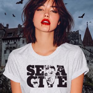 Sedagive T Shirt Funny Horror Comedy Quote Tee Classic Monster Movie Parody Shirt Cult Film Fan Gift Vintage Cinema Graphic Tee