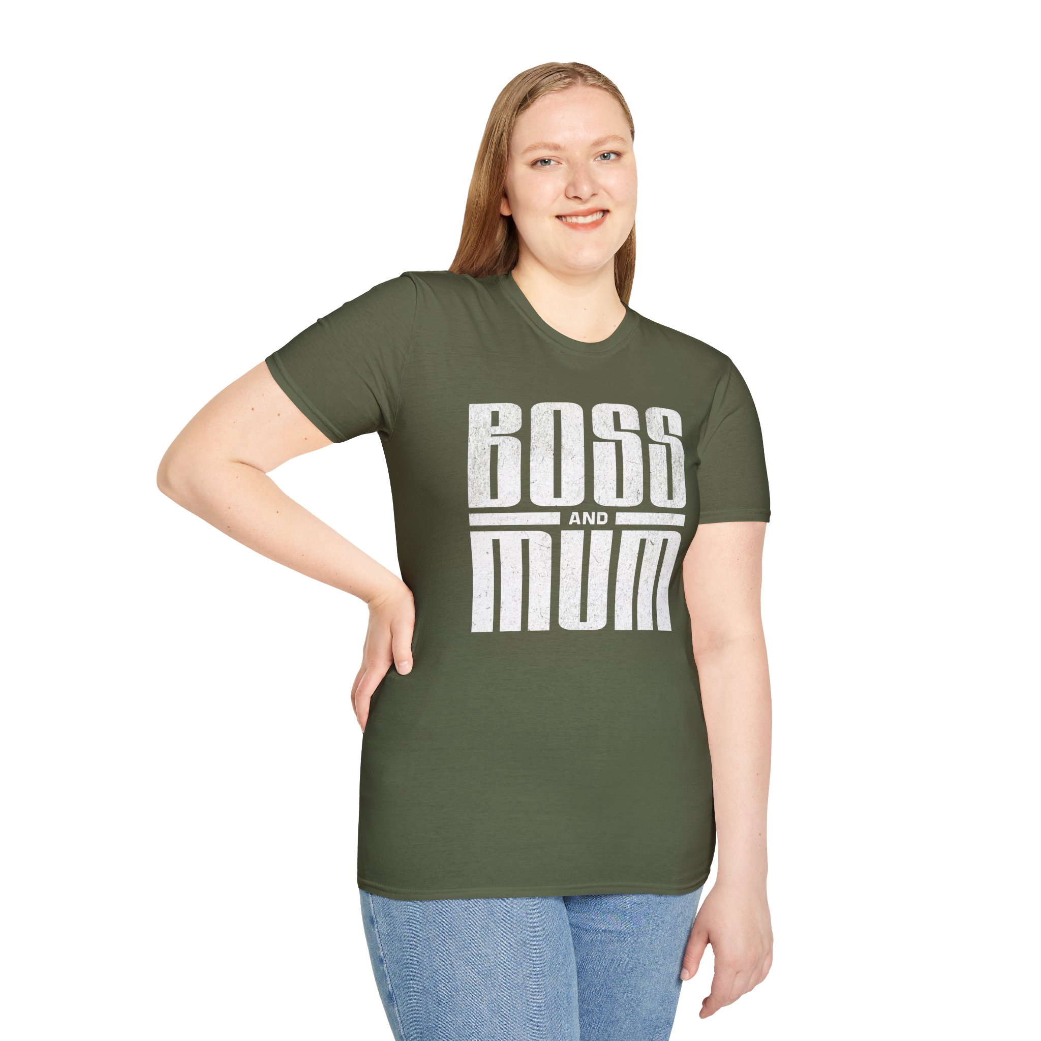 Boss And Mum T Shirt Bold Typography Mum Gift Tee Strong Mum Empowerment Shirt Mothers Day Present Boss Mum Graphic Tee - Image 9