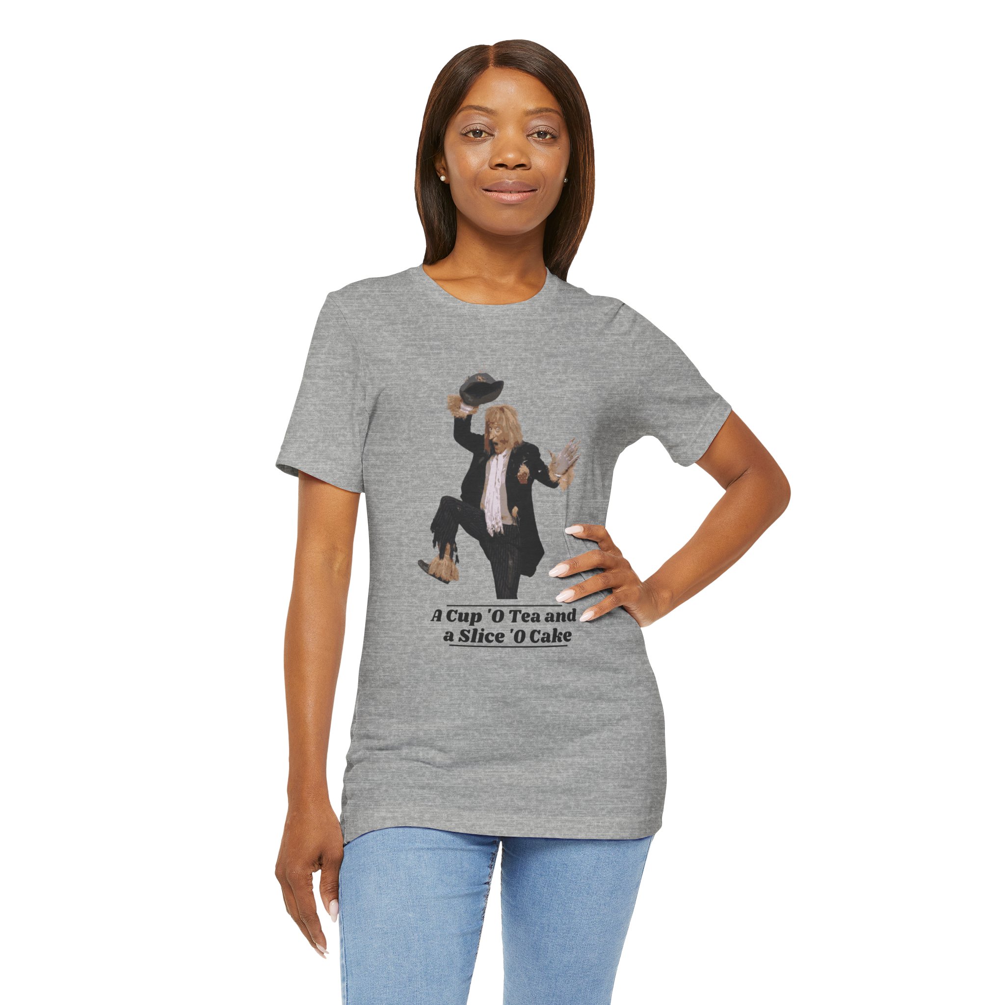 Worzel Gummidge Cup O Tea Slice O Cake T Shirt Retro British Scarecrow Tee Nostalgic TV Legend Shirt Classic British Character Gift - Image 7