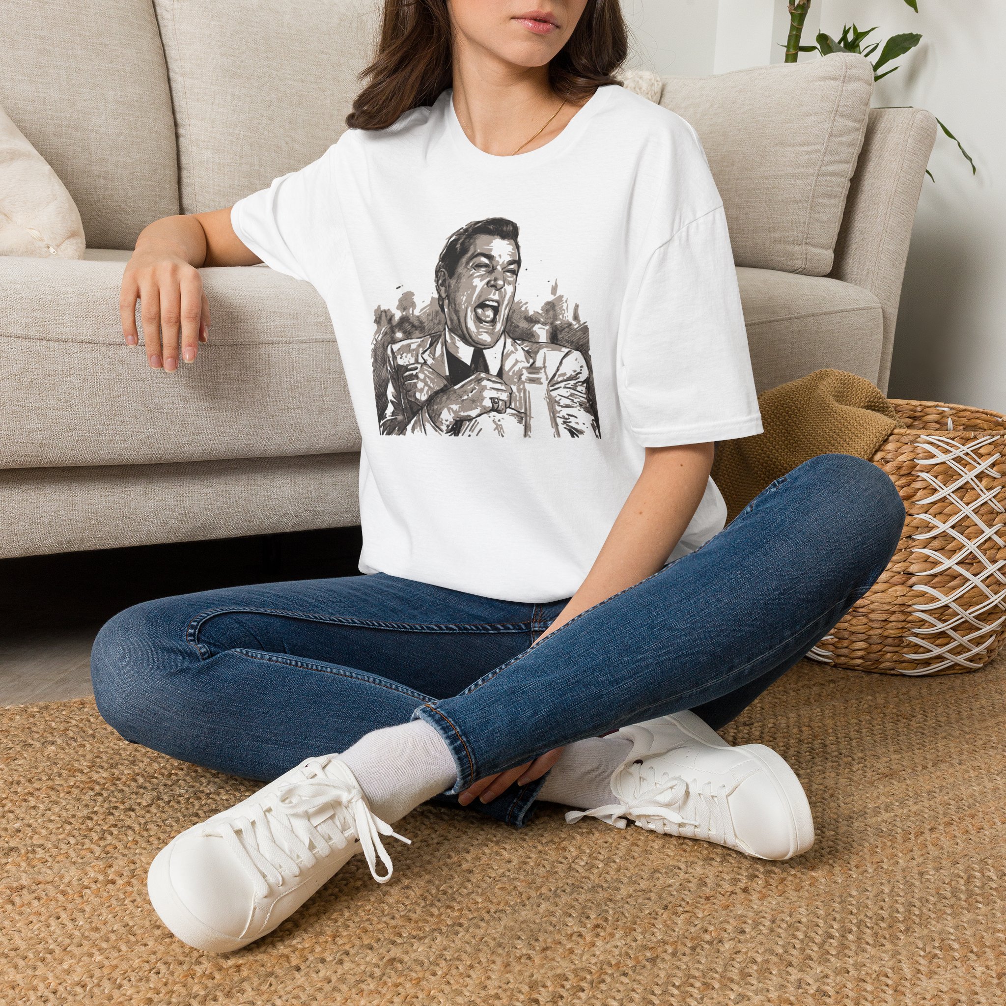 Goodfellas Laughing Scene T Shirt Cult Crime Cinema Sketch Graphic Tee Classic Gangster Film Fan Shirt Mob Movie Art Gift Scorsese Tee - Image 2