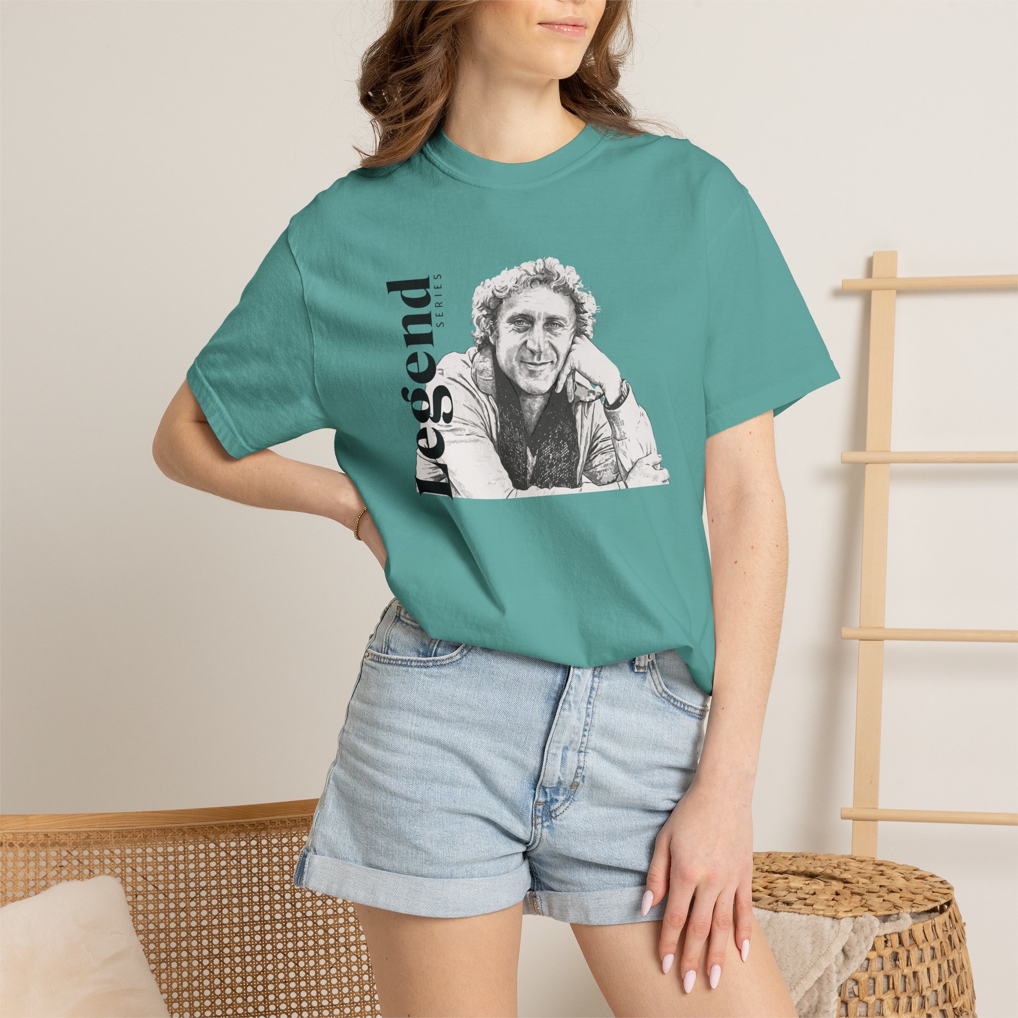 Gene Wilder Legend Series T Shirt Original Sketch Portrait Graphic Tee Comedy Legend Tribute Shirt Classic Film Icon Gift Actor Tee - Image 4