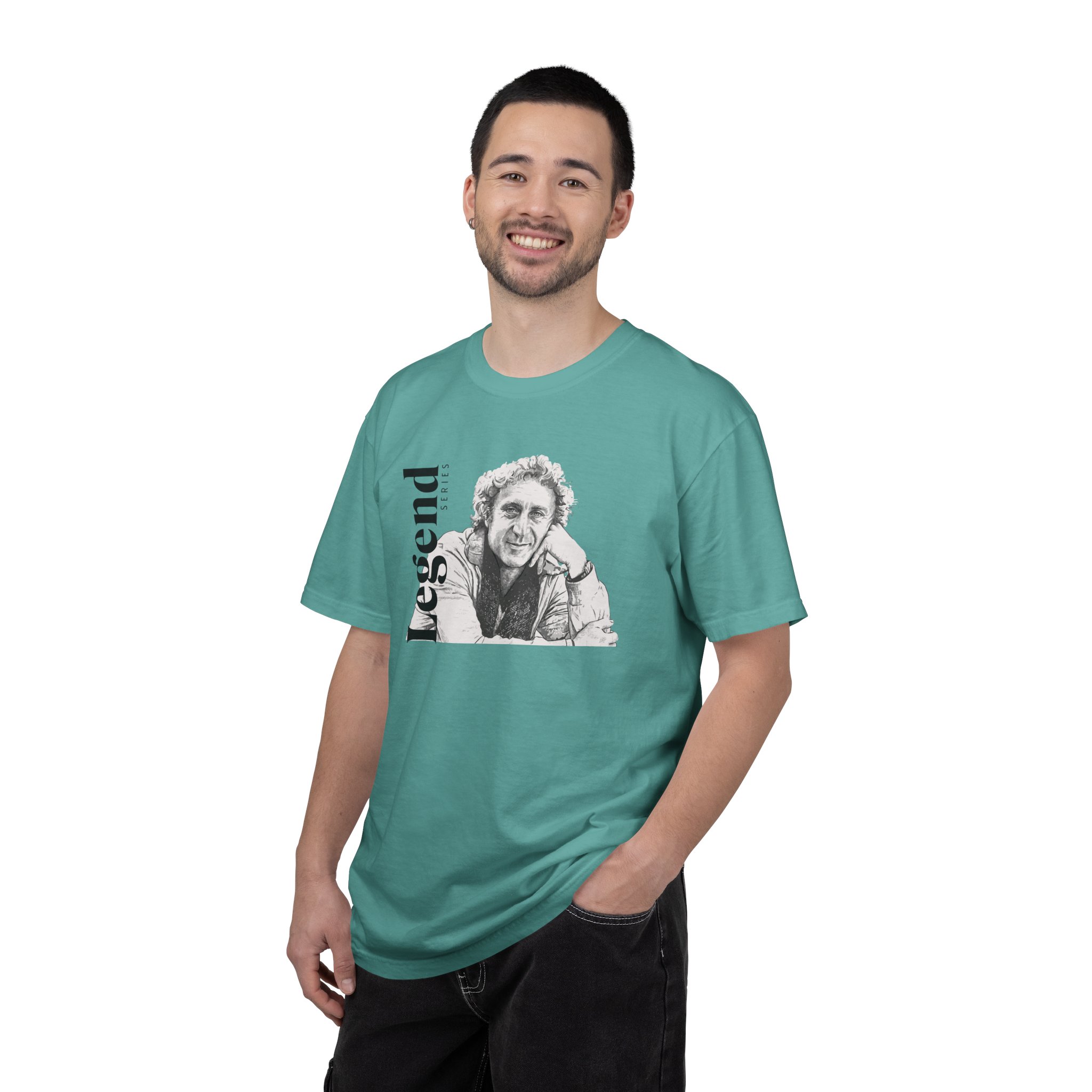 Gene Wilder Legend Series T Shirt Original Sketch Portrait Graphic Tee Comedy Legend Tribute Shirt Classic Film Icon Gift Actor Tee - Image 3