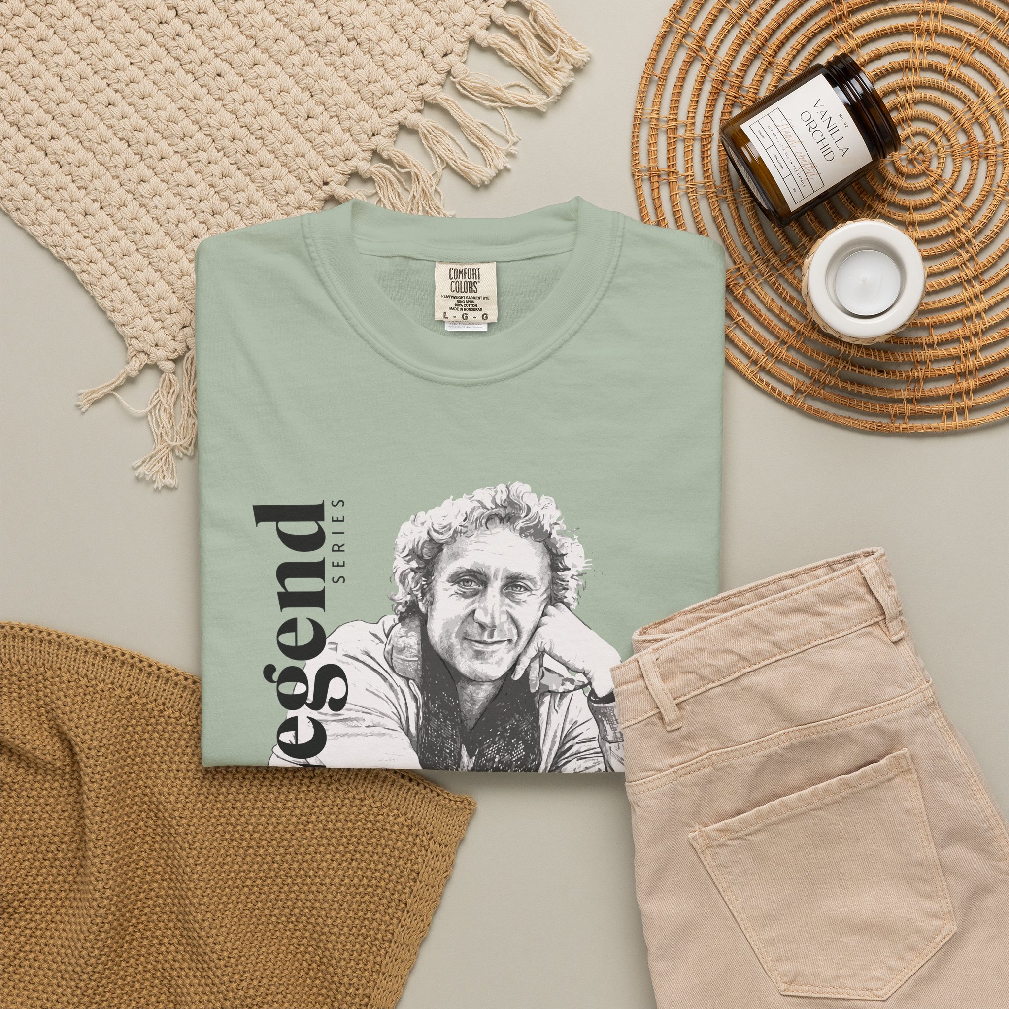 Gene Wilder Legend Series T Shirt Original Sketch Portrait Graphic Tee Comedy Legend Tribute Shirt Classic Film Icon Gift Actor Tee - Image 8
