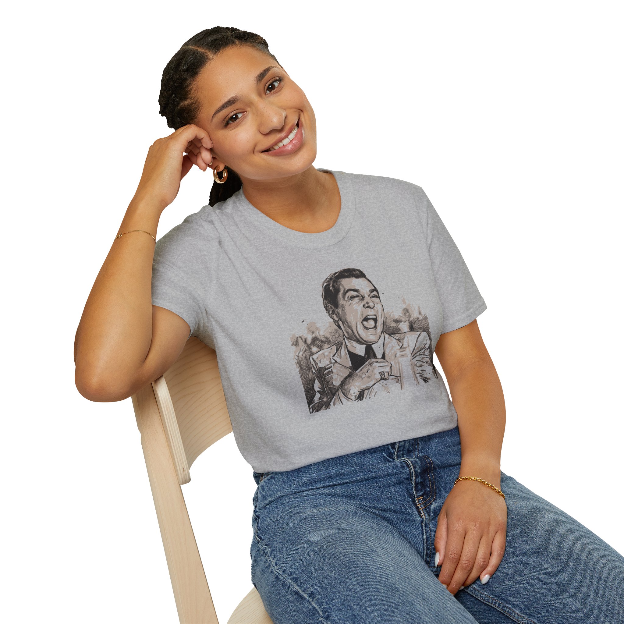 Goodfellas Laughing Scene T Shirt Cult Crime Cinema Sketch Graphic Tee Classic Gangster Film Fan Shirt Mob Movie Art Gift Scorsese Tee - Image 7