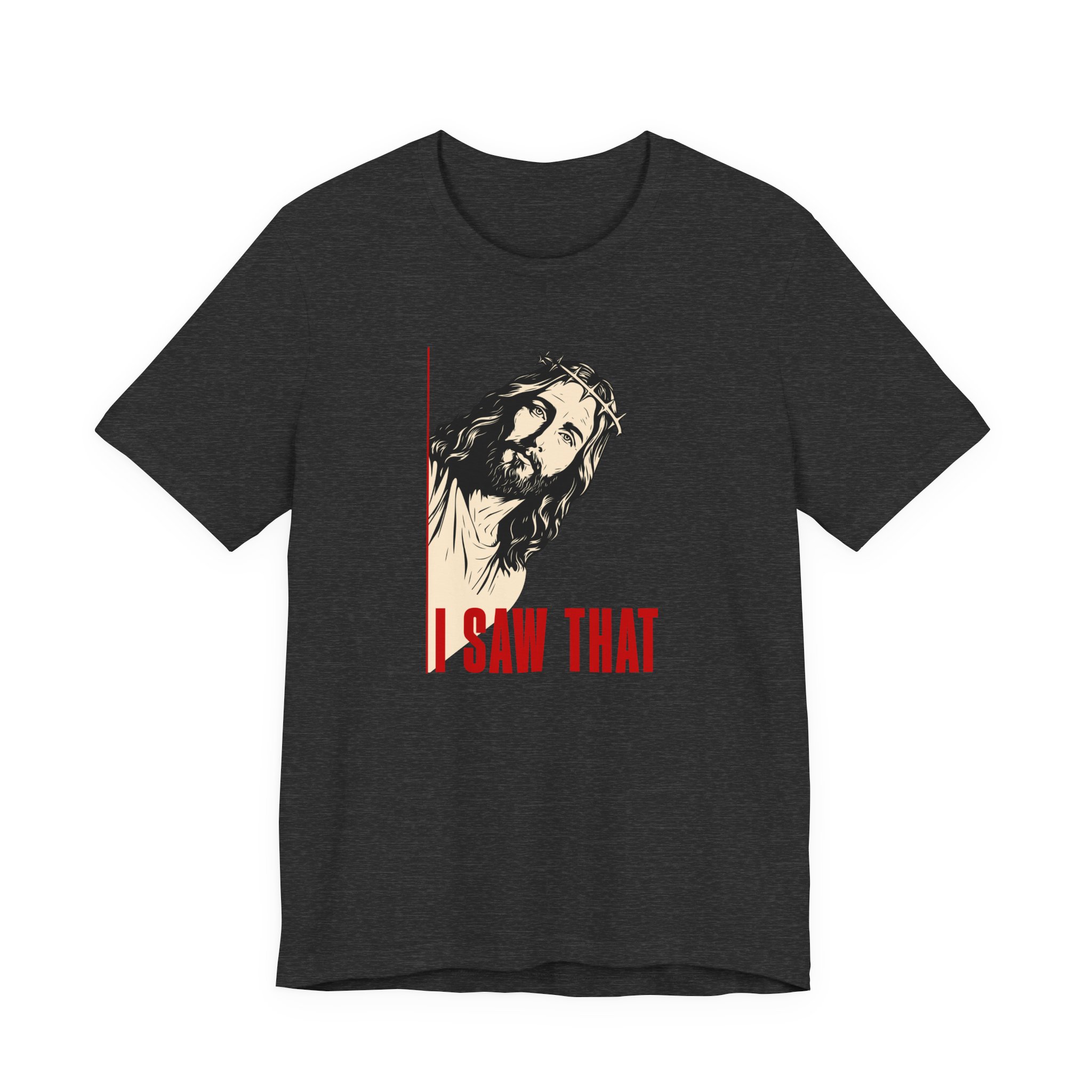 Jesus I Saw That T Shirt Funny Christian Humor Graphic Tee Religious Joke Shirt Faith Comedy Gift Funny Jesus Peeking Tee - Image 7