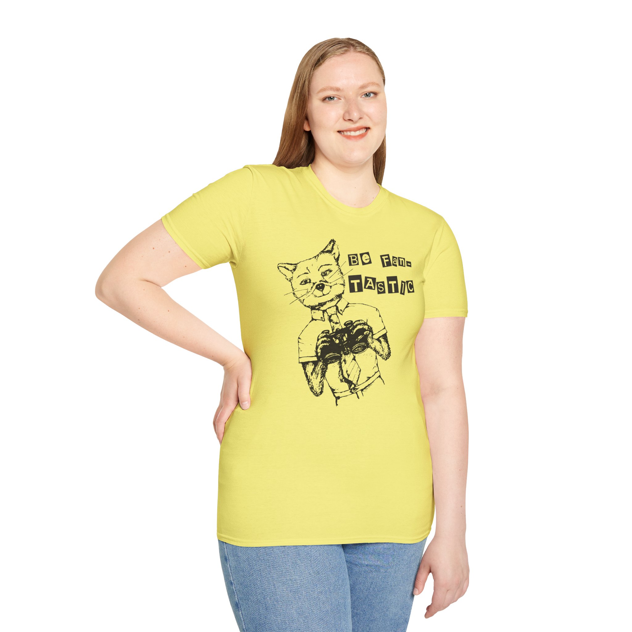 Be Fantastic Fox Drawing T Shirt Cute Animal Illustration Tee Fox Lover Gift Woodland Creature Shirt Graphic Fox Art Tee - Image 10
