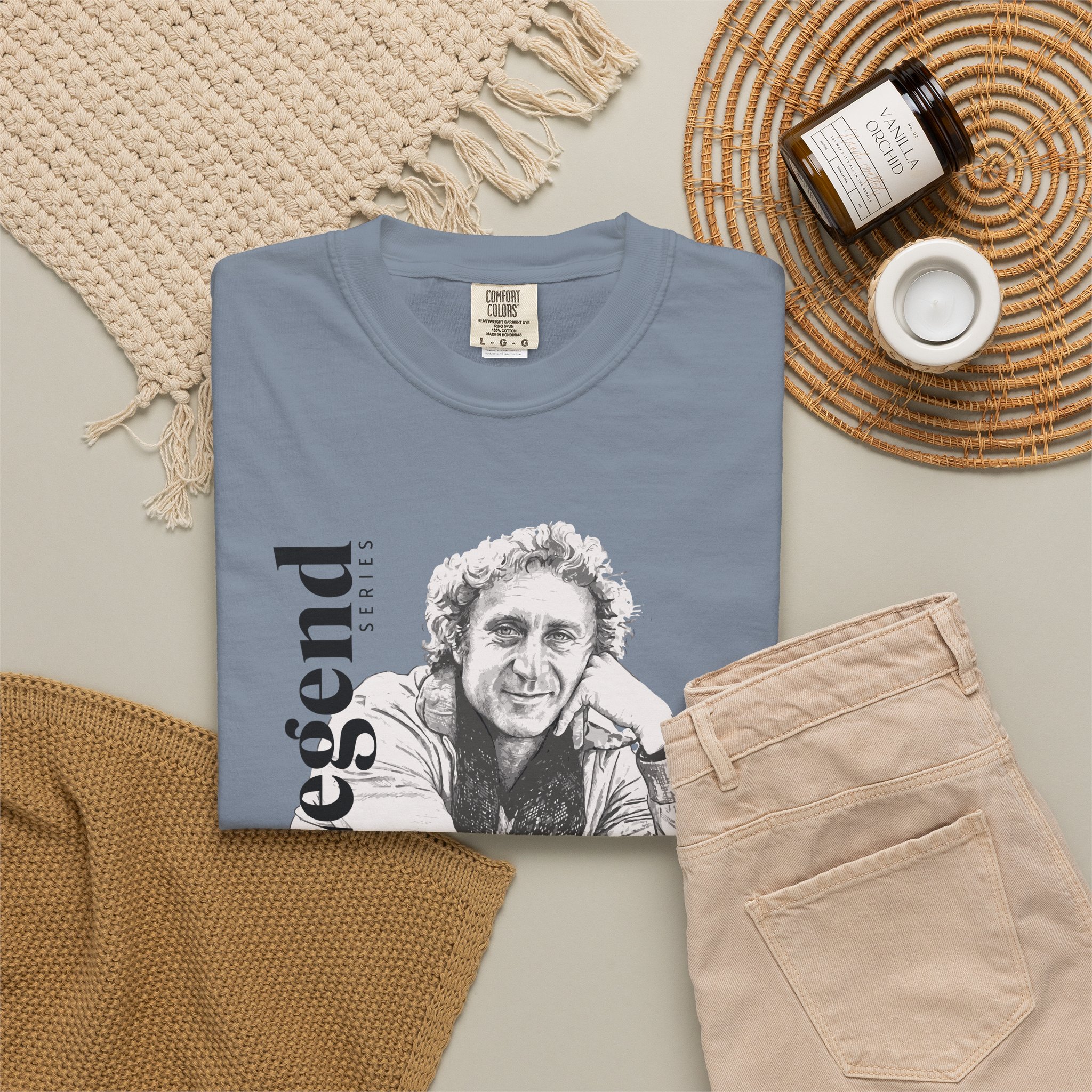 Gene Wilder Legend Series T Shirt Original Sketch Portrait Graphic Tee Comedy Legend Tribute Shirt Classic Film Icon Gift Actor Tee - Image 9