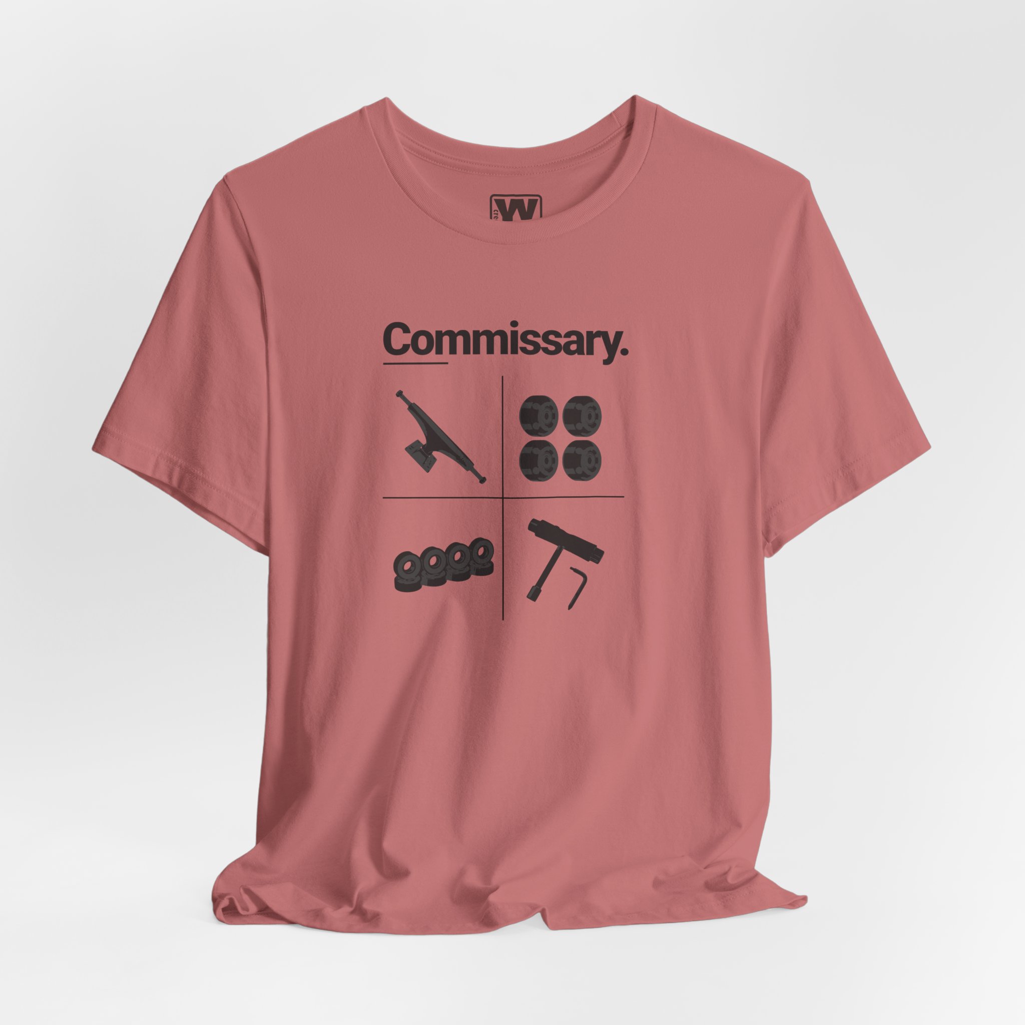 Commissary Skateboard T Shirt Skate Components Graphic Tee Truck Wheels Bushing Skate Tool Shirt Skateboarder Gift Skate Brand Tee - Image 7