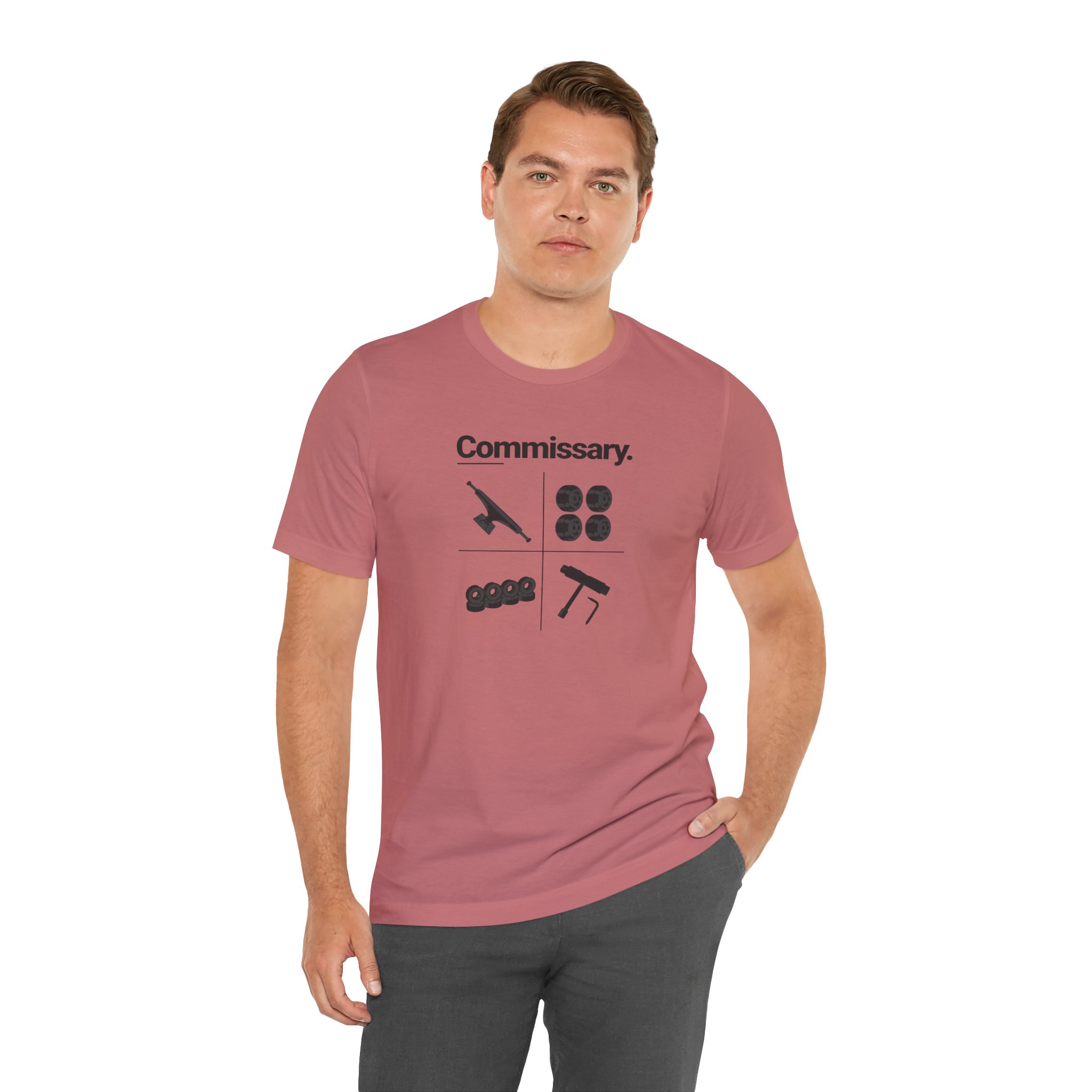 Commissary Skateboard T Shirt Skate Components Graphic Tee Truck Wheels Bushing Skate Tool Shirt Skateboarder Gift Skate Brand Tee - Image 8