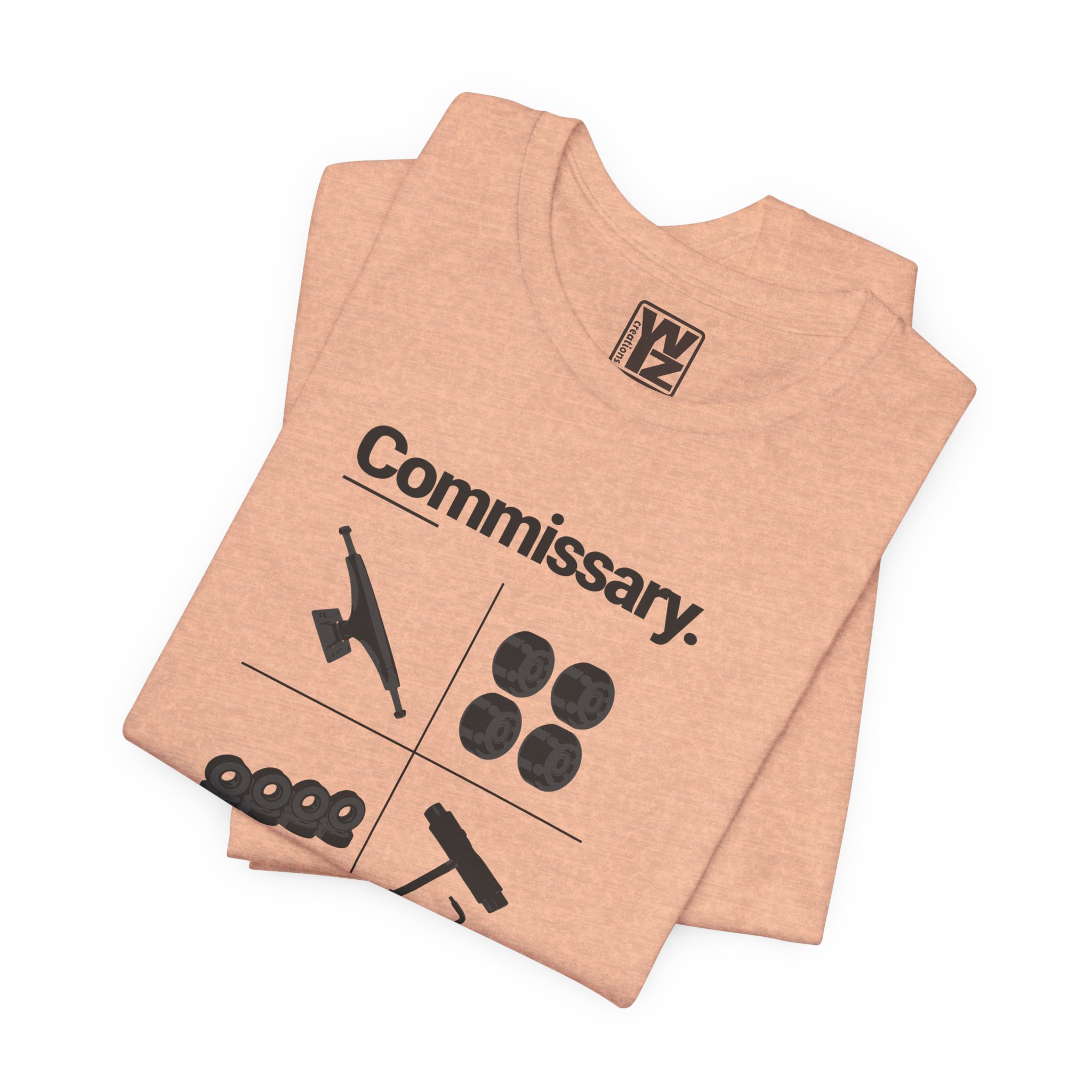 Commissary Skateboard T Shirt Skate Components Graphic Tee Truck Wheels Bushing Skate Tool Shirt Skateboarder Gift Skate Brand Tee - Image 9