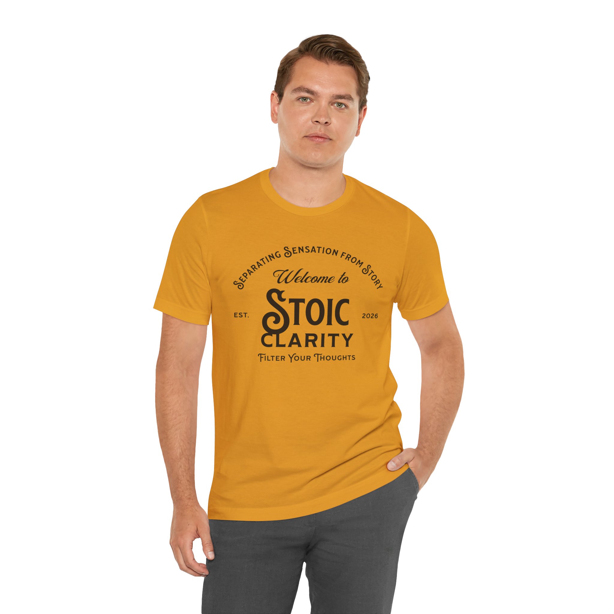 Stoic Clarity T Shirt Stoicism Philosophy Graphic Tee Separating Sensation From Story Filter Your Thoughts Shirt Mindfulness Gift Stoic Philosophy Tee - Image 4
