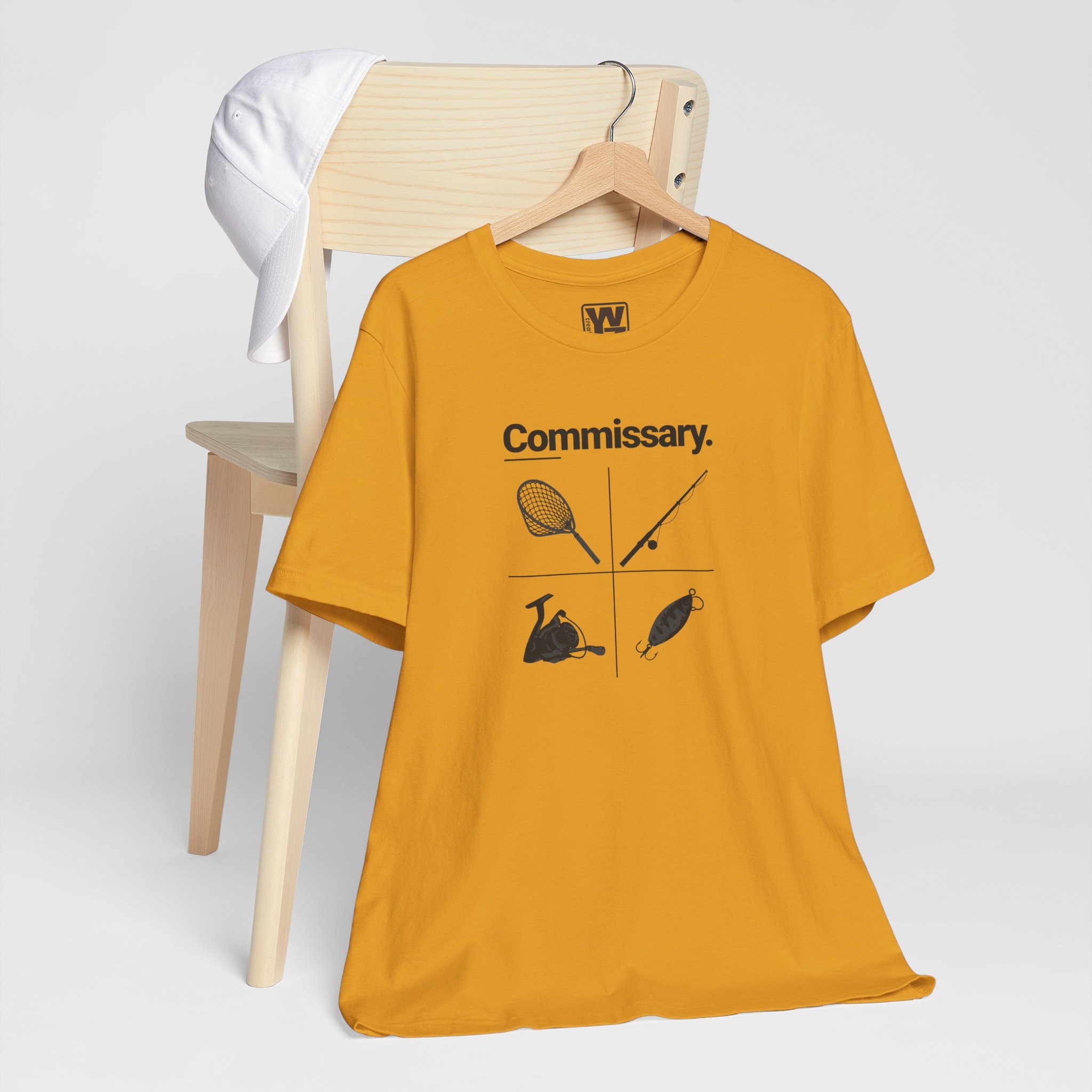 Commissary Fishing T Shirt Fishing Equipment Graphic Tee Rod Reel Net Lure Angler Gift Fishing Lover Shirt Fisherman Tee - Image 3