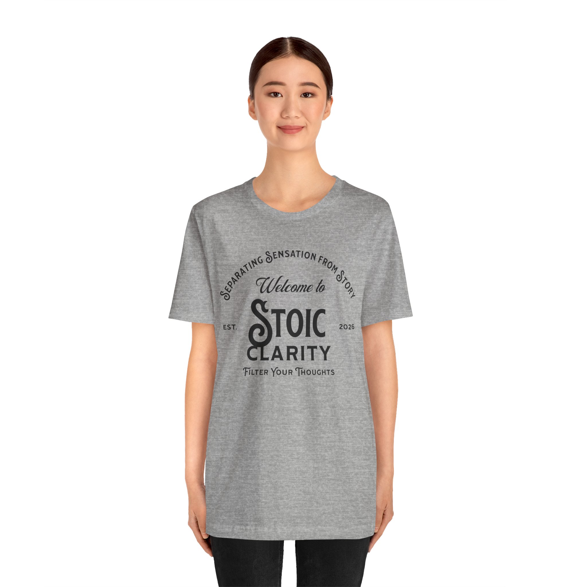Stoic Clarity T Shirt Stoicism Philosophy Graphic Tee Separating Sensation From Story Filter Your Thoughts Shirt Mindfulness Gift Stoic Philosophy Tee - Image 6