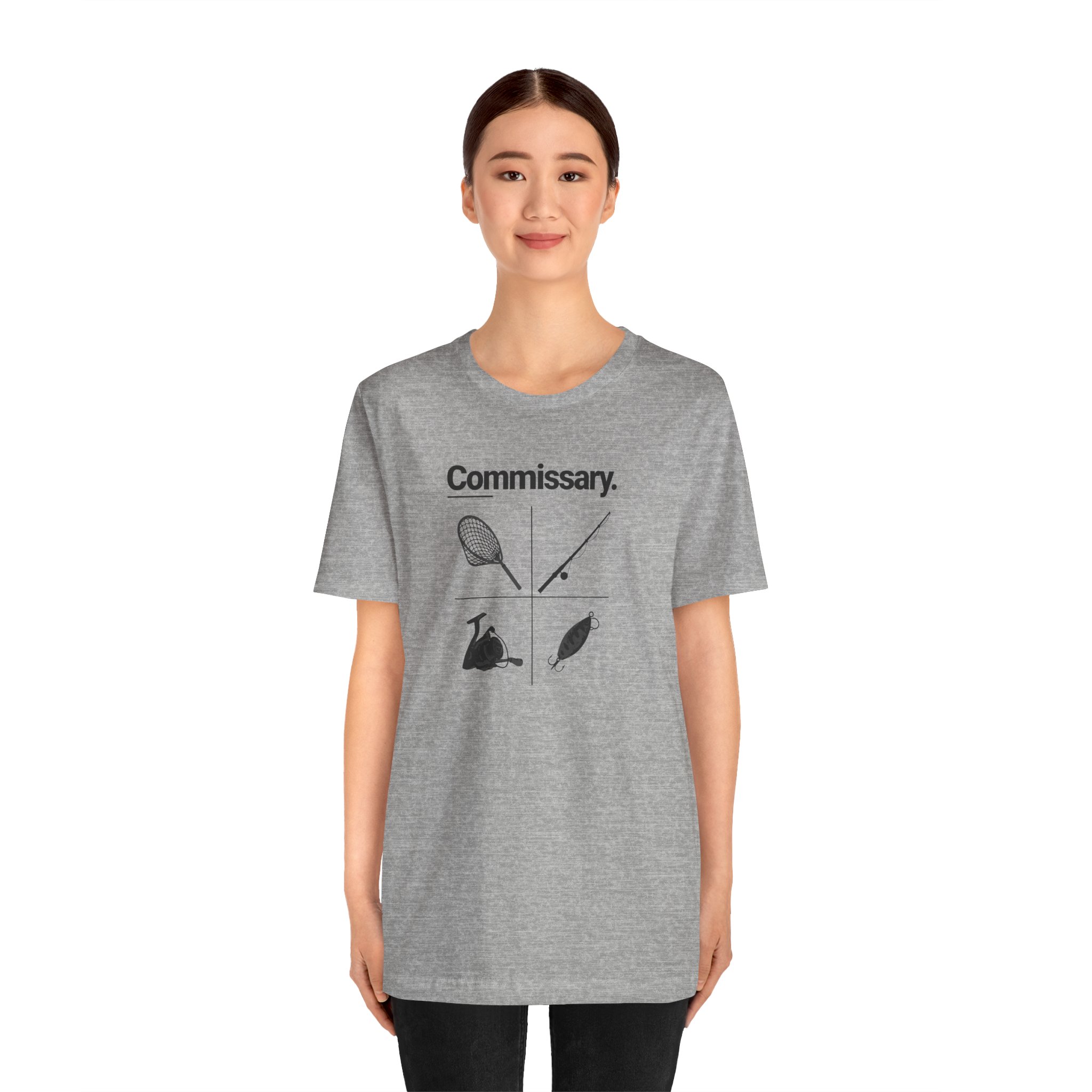 Commissary Fishing T Shirt Fishing Equipment Graphic Tee Rod Reel Net Lure Angler Gift Fishing Lover Shirt Fisherman Tee - Image 6
