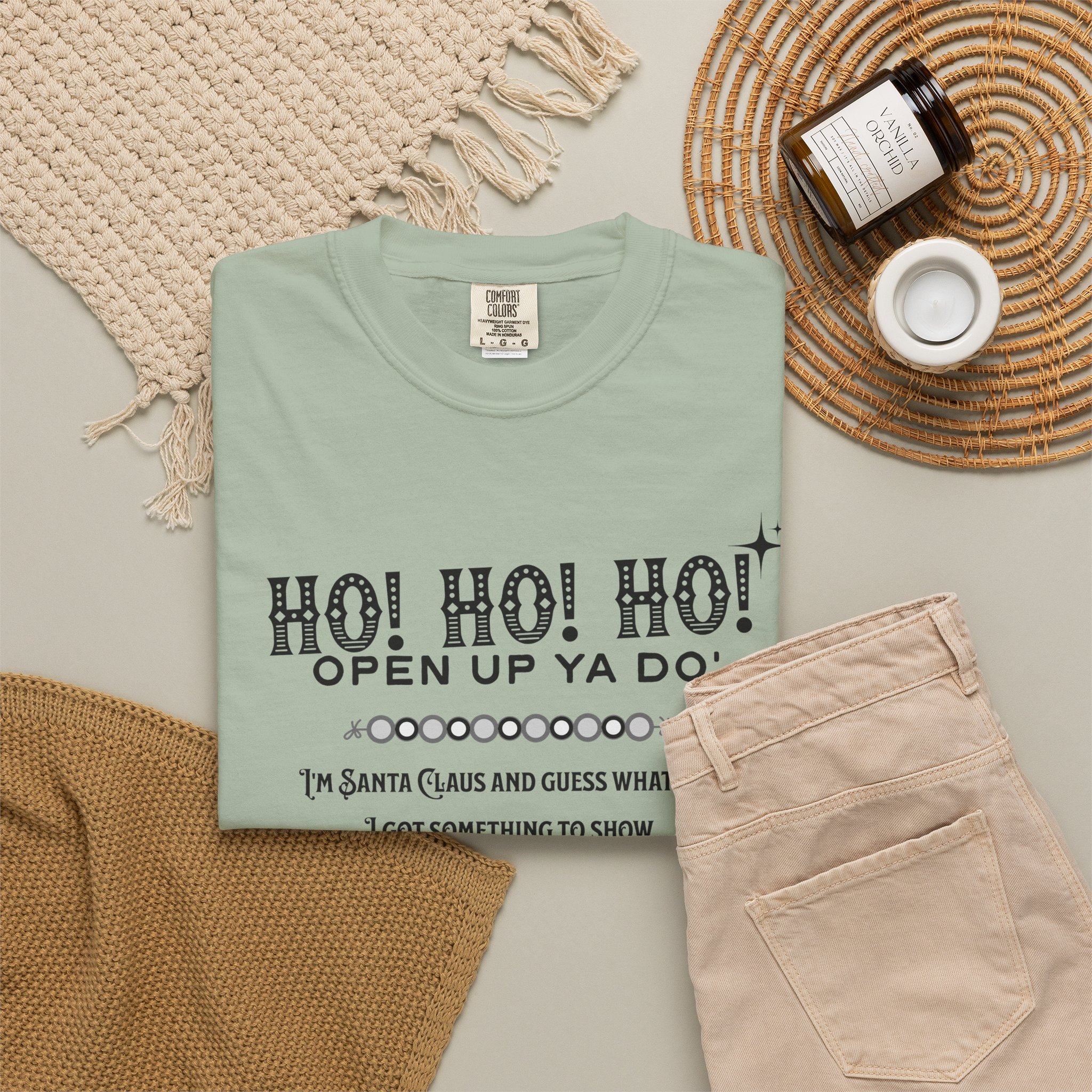 Ho Ho Ho Open Up Ya Do Christmas T Shirt Funny Festive Lyric Graphic Tee Christmas Rap Shirt Holiday Humour Gift Christmas Tee - Image 3
