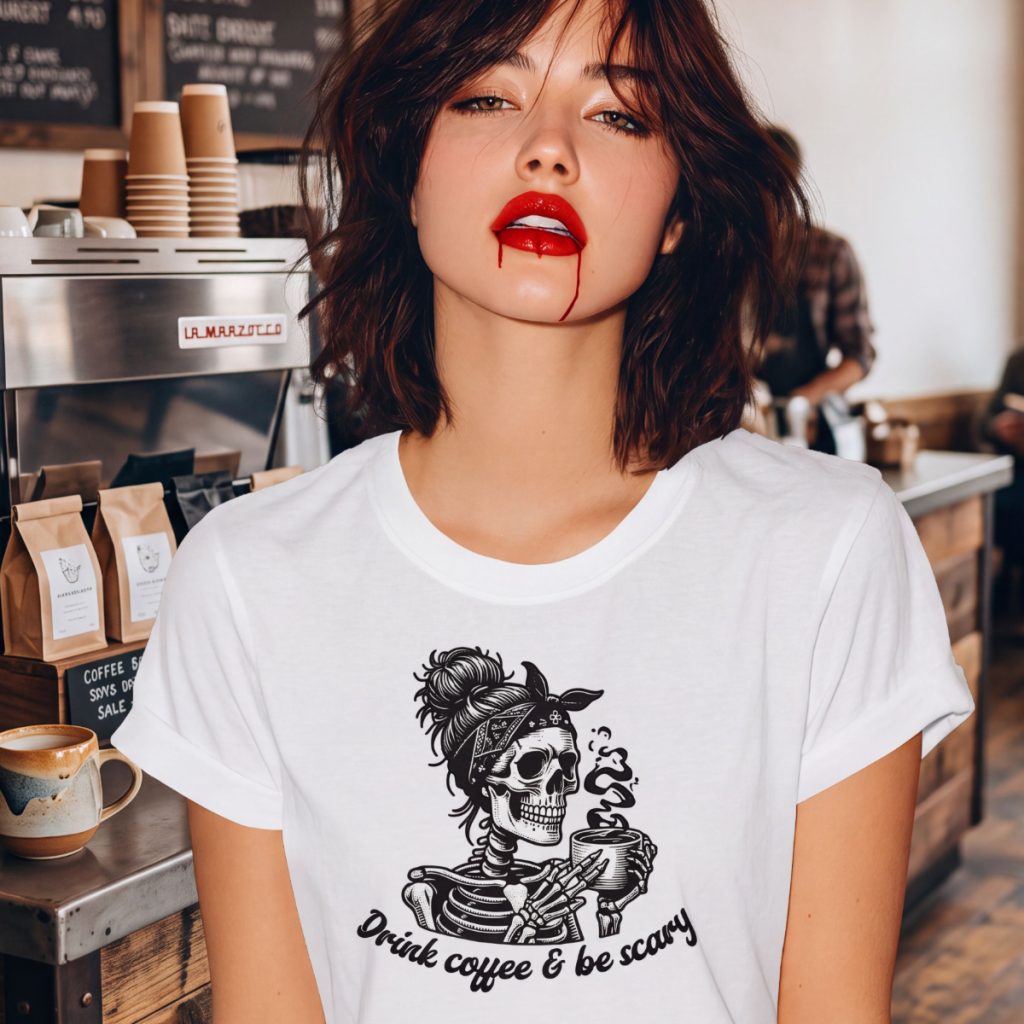 Drink Coffee And Be Scary T Sh…