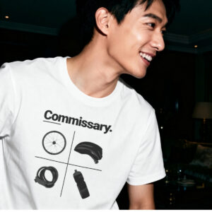 Commissary Cycling T Shirt Bike Equipment Graphic Tee Wheel Helmet Lock Water Bottle Cyclist Gift Cycling Lover Shirt Bicycle Tee