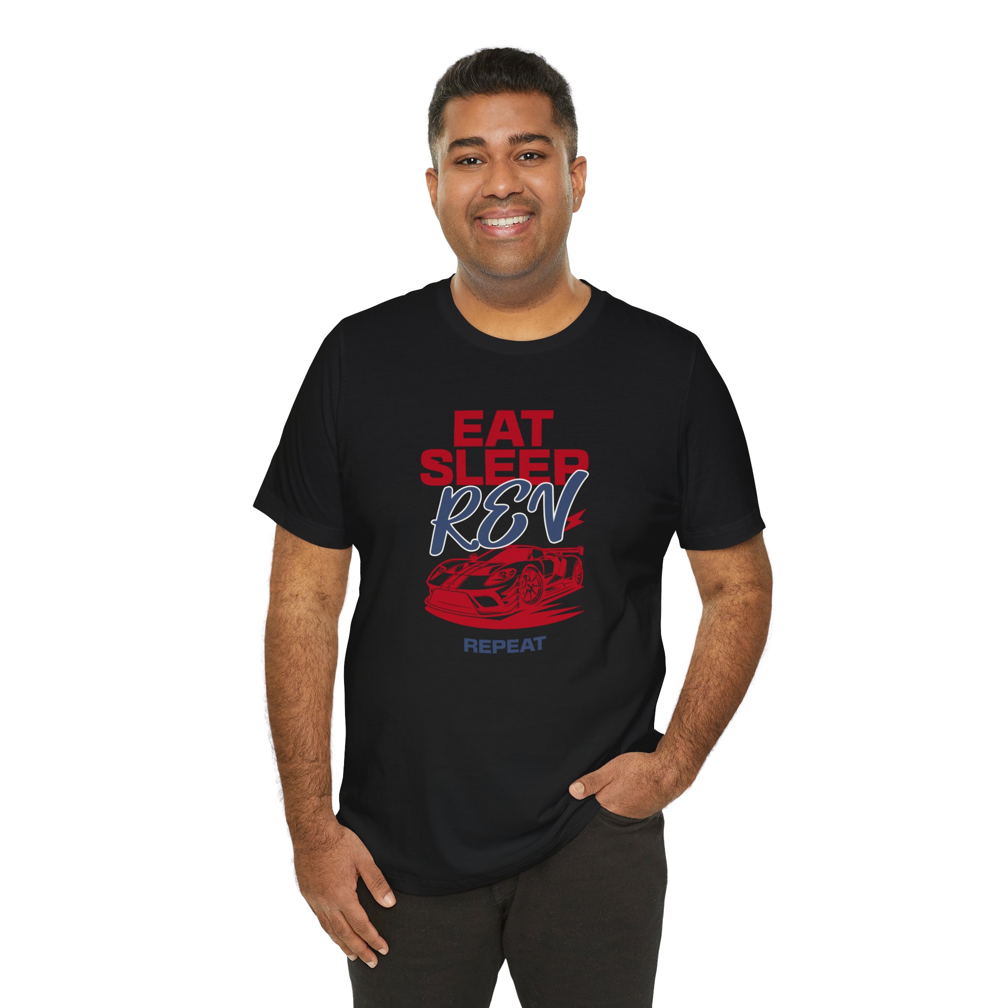 Eat Sleep Rev Repeat T Shirt Funny Car Lover Tee Racing Car Enthusiast Shirt Motorsport Gift Supercar Graphic Tee Petrolhead Gift - Image 6
