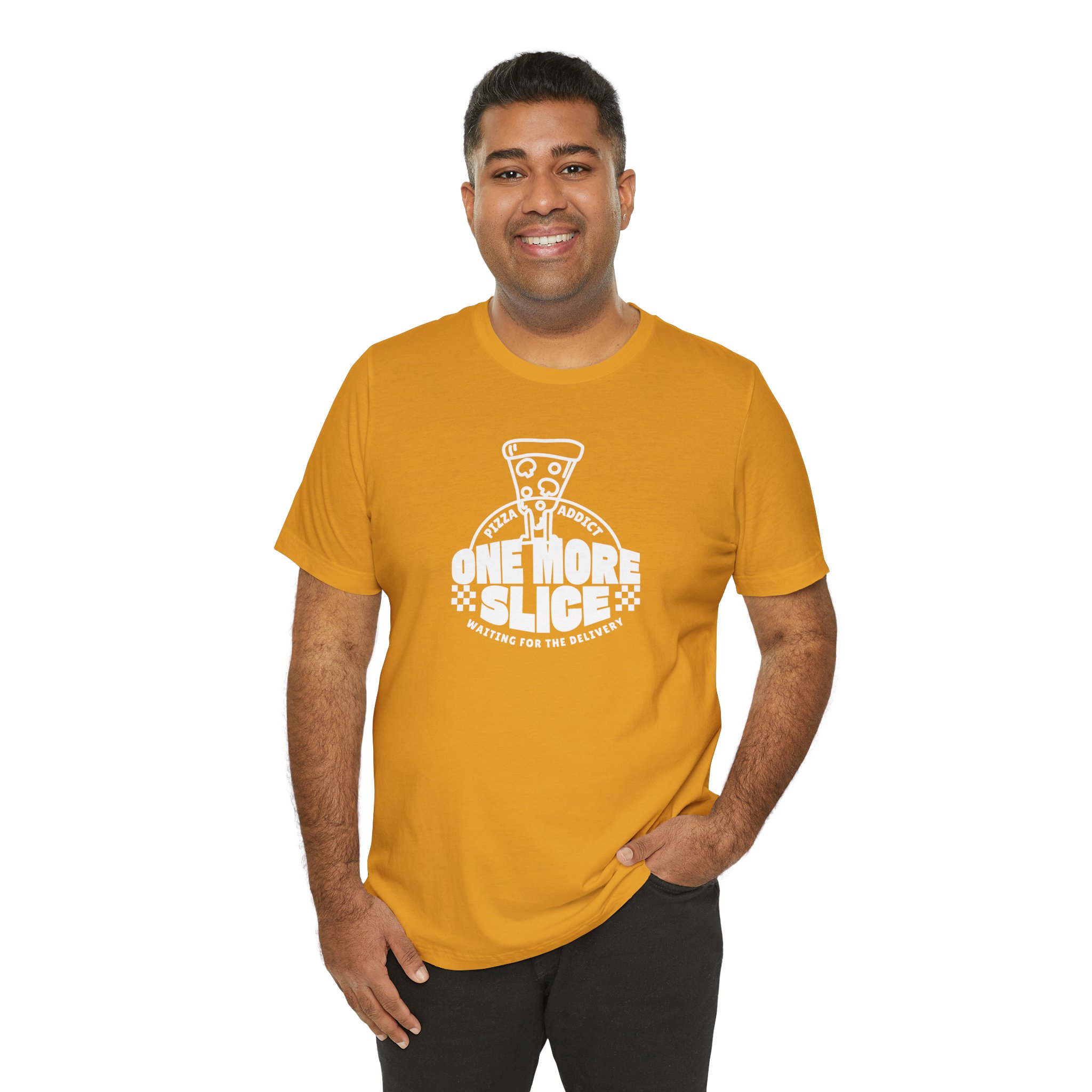 Pizza Addict One More Slice T Shirt Funny Pizza Lover Tee Waiting For The Delivery Shirt Retro Food Humor Gift Novelty Pizza Tee - Image 6