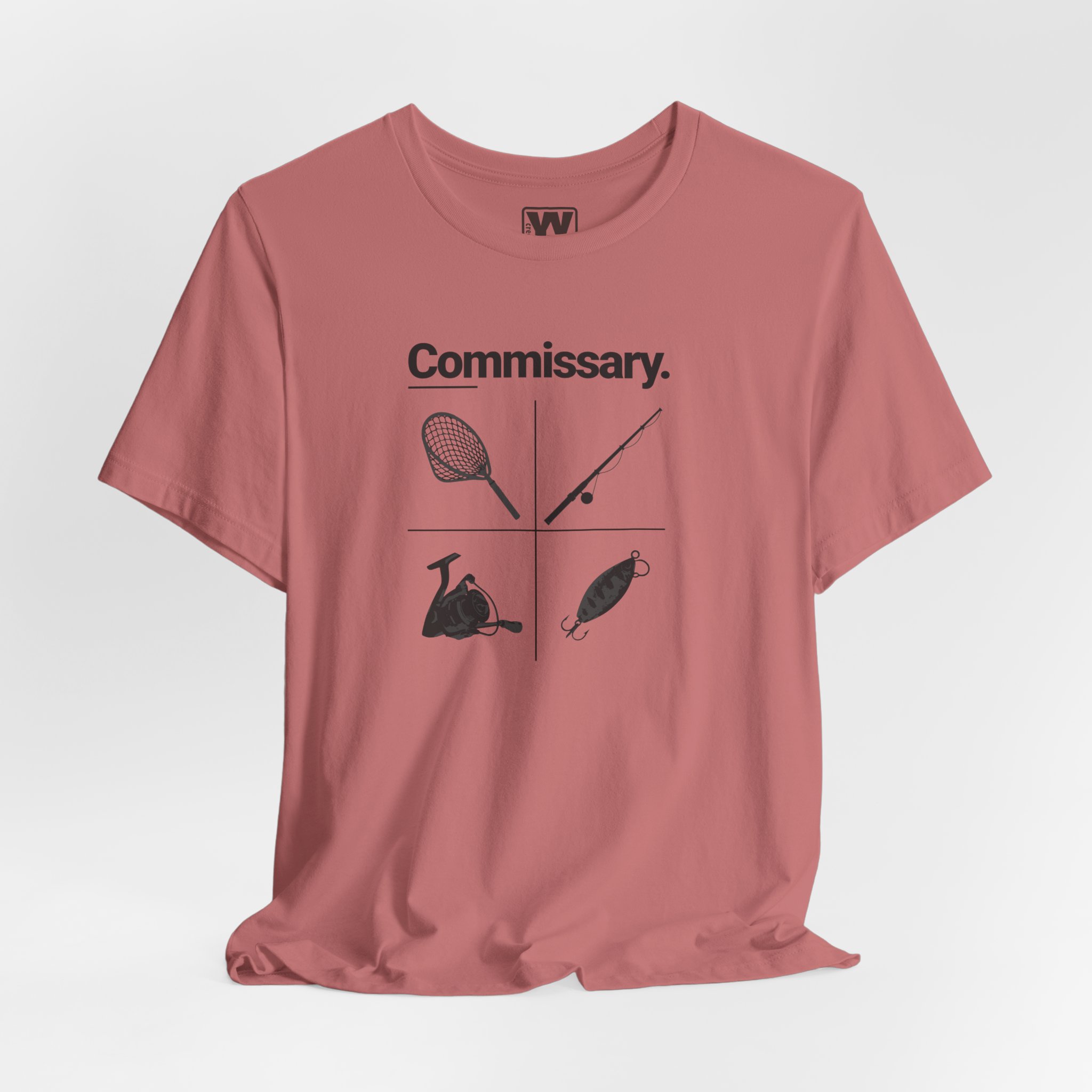 Commissary Fishing T Shirt Fishing Equipment Graphic Tee Rod Reel Net Lure Angler Gift Fishing Lover Shirt Fisherman Tee - Image 7