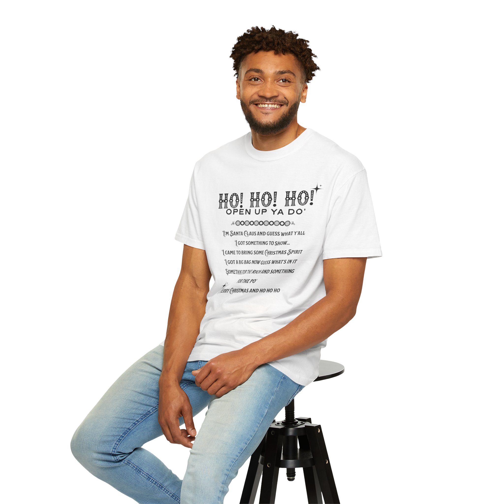 Ho Ho Ho Open Up Ya Do Christmas T Shirt Funny Festive Lyric Graphic Tee Christmas Rap Shirt Holiday Humour Gift Christmas Tee - Image 6