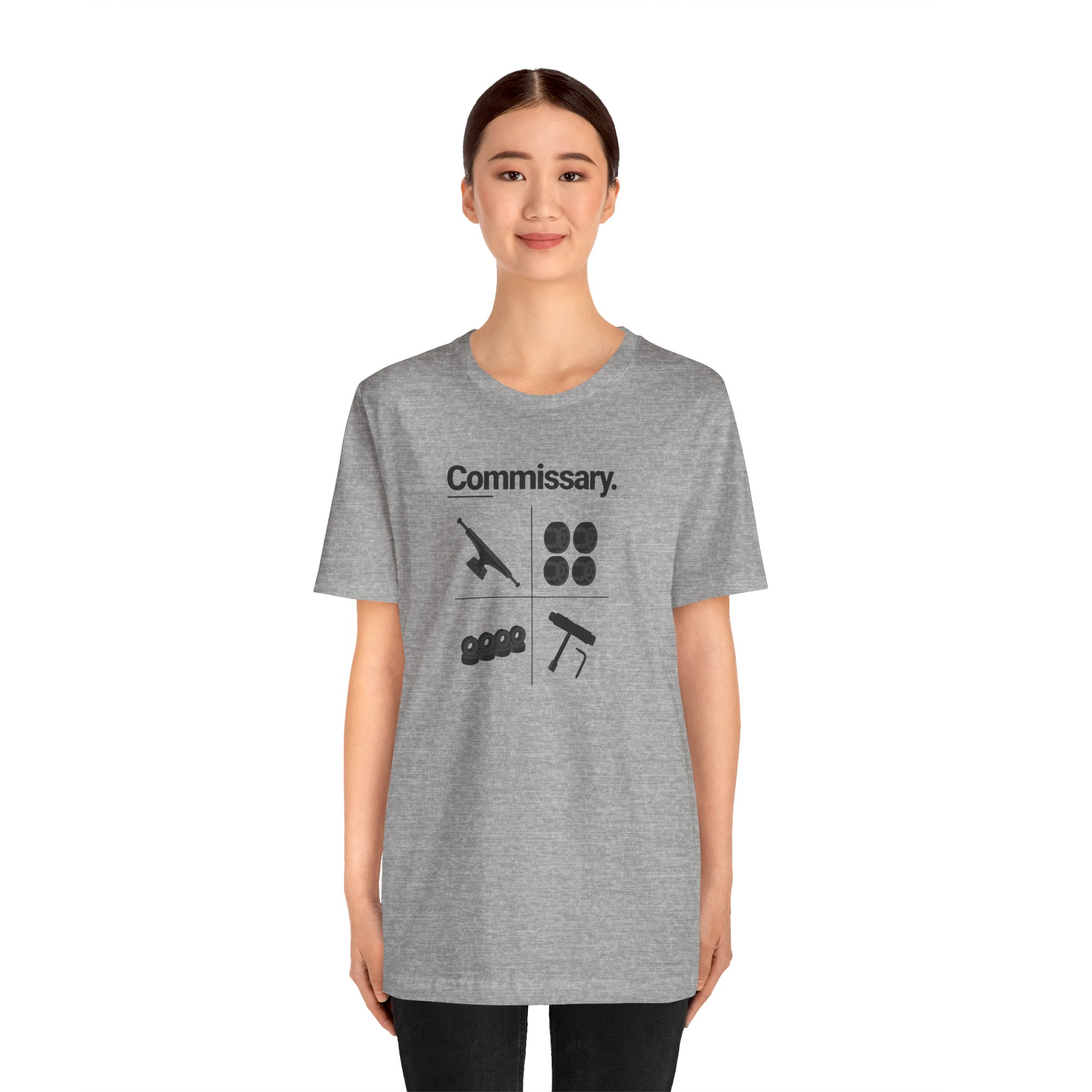 Commissary Skateboard T Shirt Skate Components Graphic Tee Truck Wheels Bushing Skate Tool Shirt Skateboarder Gift Skate Brand Tee - Image 6