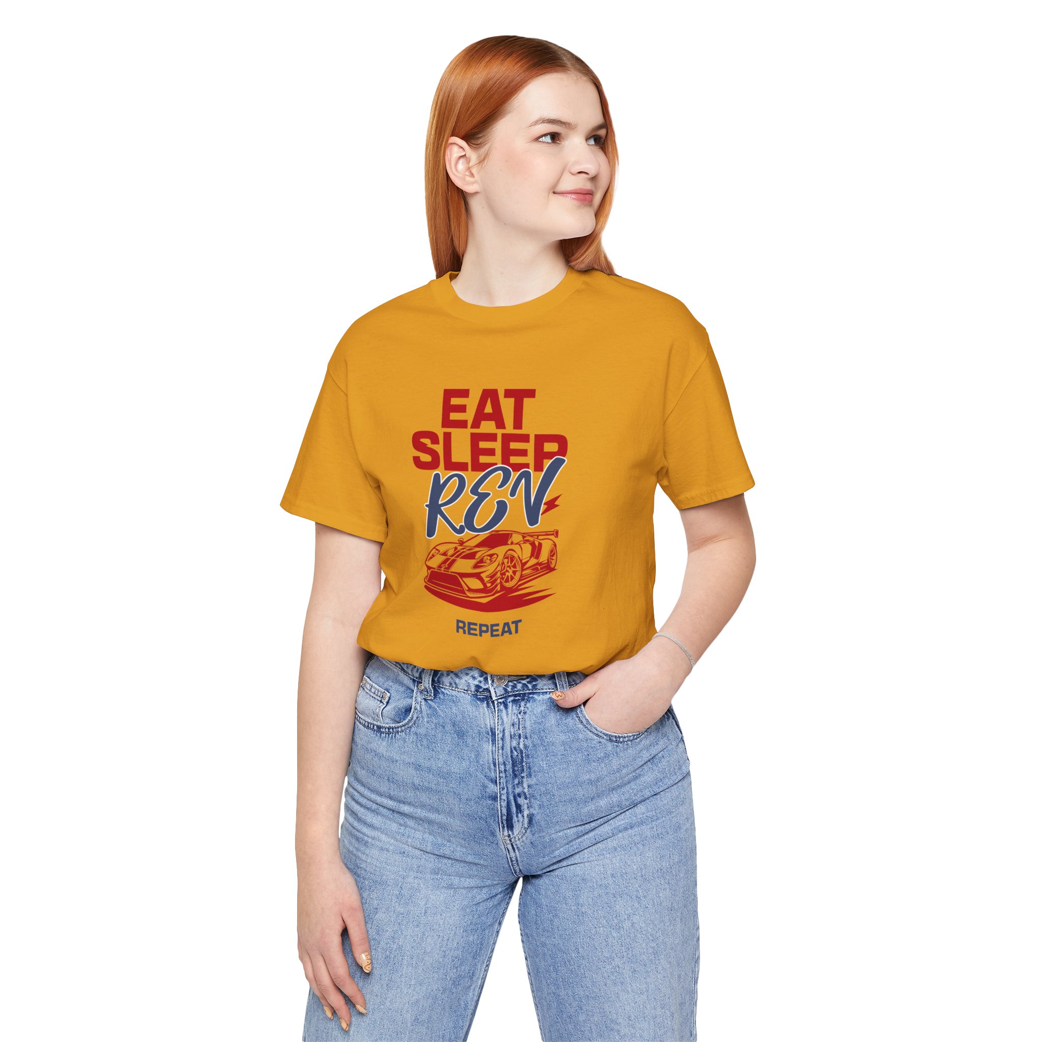 Eat Sleep Rev Repeat T Shirt Funny Car Lover Tee Racing Car Enthusiast Shirt Motorsport Gift Supercar Graphic Tee Petrolhead Gift - Image 4
