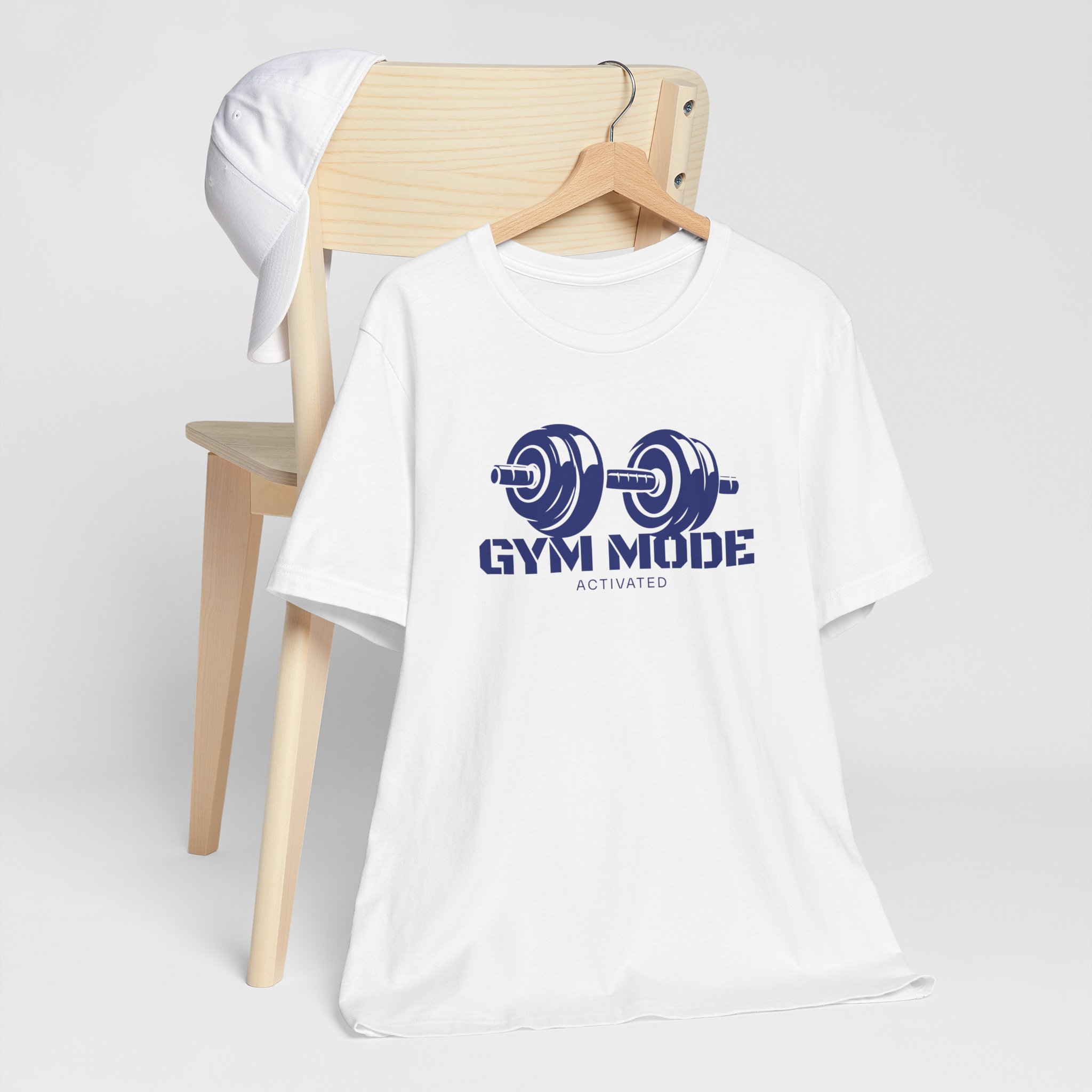 Gym Mode Activated T Shirt Funny Fitness Motivation Tee Dumbbell Workout Shirt Gym Lover Gift Weight Training Graphic Tee - Image 4