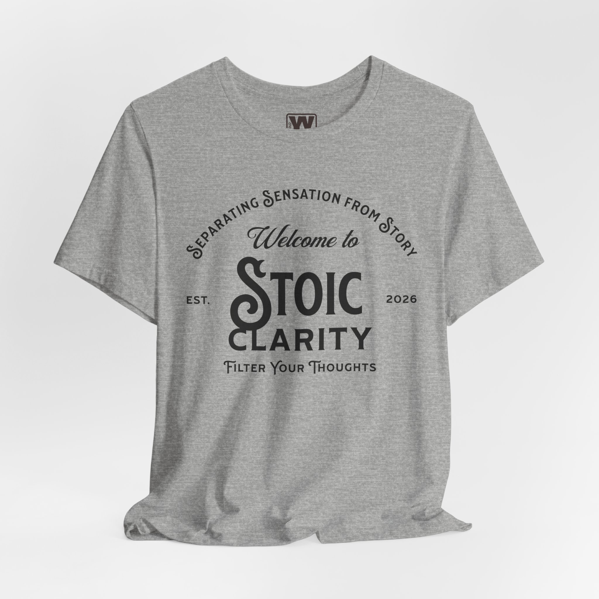 Stoic Clarity T Shirt Stoicism Philosophy Graphic Tee Separating Sensation From Story Filter Your Thoughts Shirt Mindfulness Gift Stoic Philosophy Tee - Image 5