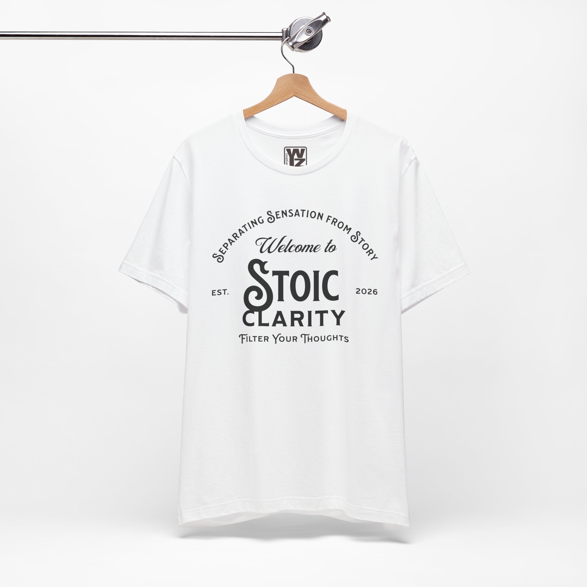 Stoic Clarity T Shirt Stoicism Philosophy Graphic Tee Separating Sensation From Story Filter Your Thoughts Shirt Mindfulness Gift Stoic Philosophy Tee - Image 2