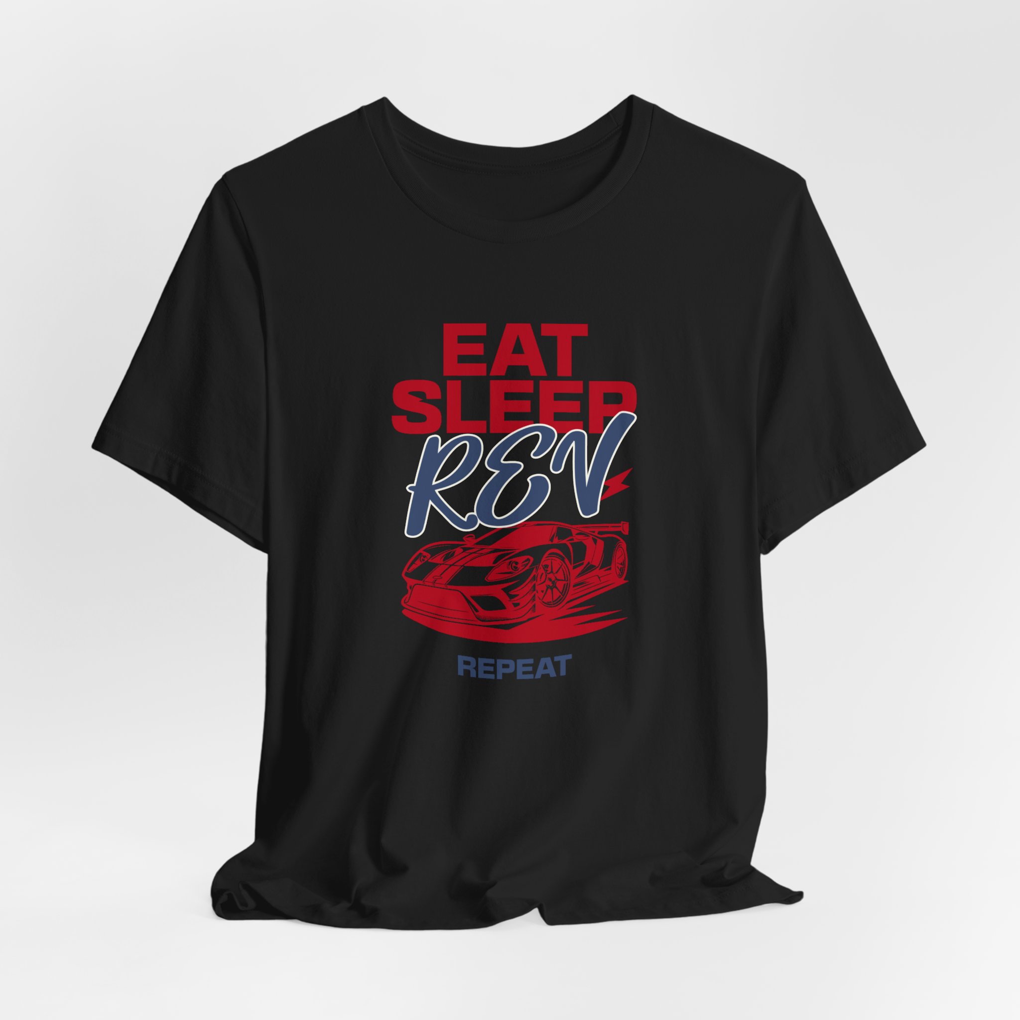 Eat Sleep Rev Repeat T Shirt Funny Car Lover Tee Racing Car Enthusiast Shirt Motorsport Gift Supercar Graphic Tee Petrolhead Gift - Image 5