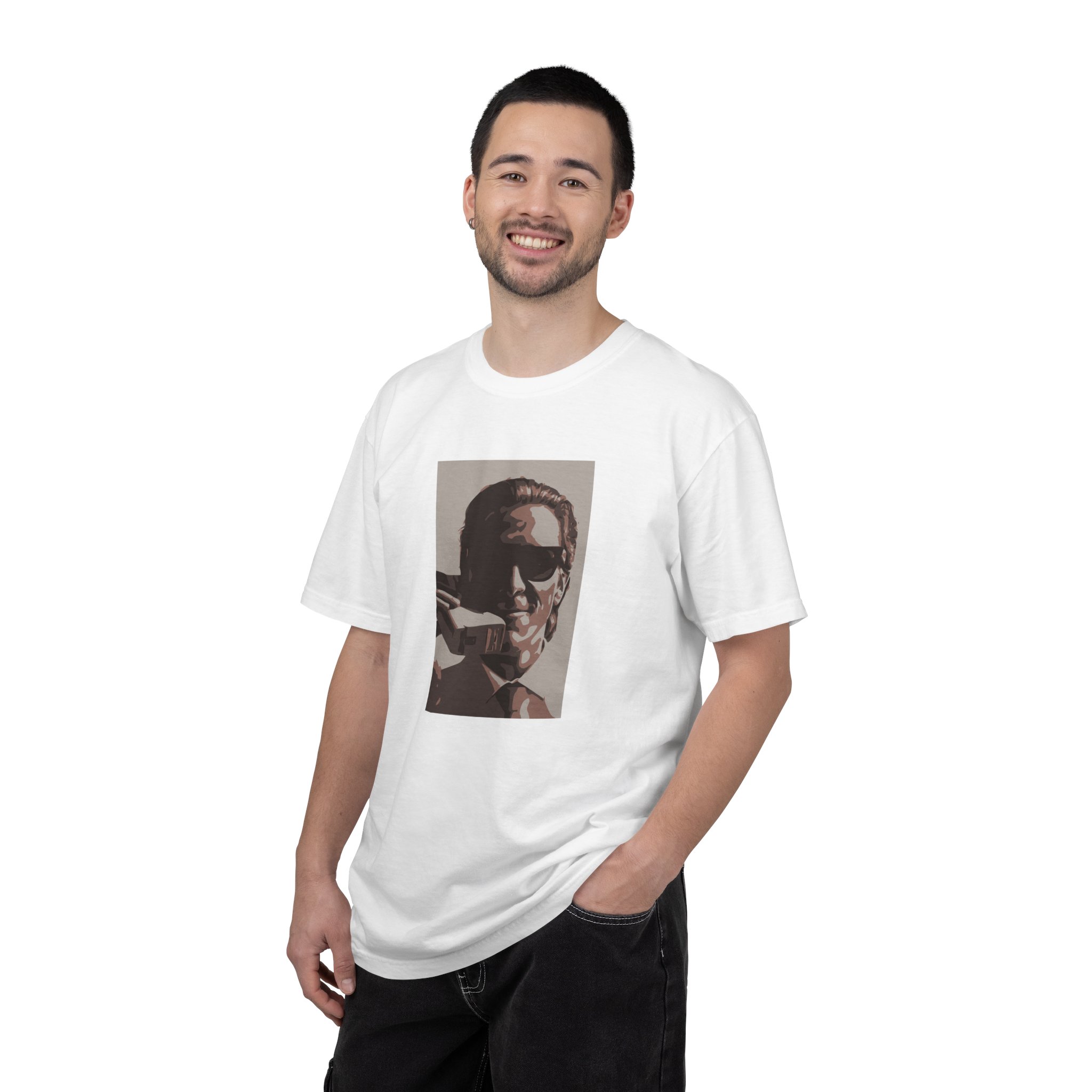 Patrick Bateman T Shirt American Psycho Horror Film Graphic Tee Cult Classic Movie Gift Slasher Horror Fan Shirt Patrick Bateman Pop Art Tee - Image 4