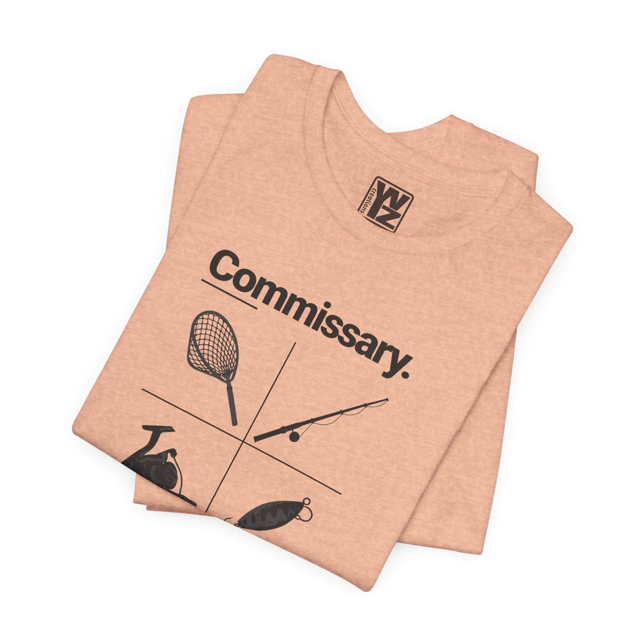 Commissary Fishing T Shirt Fishing Equipment Graphic Tee Rod Reel Net Lure Angler Gift Fishing Lover Shirt Fisherman Tee - Image 9