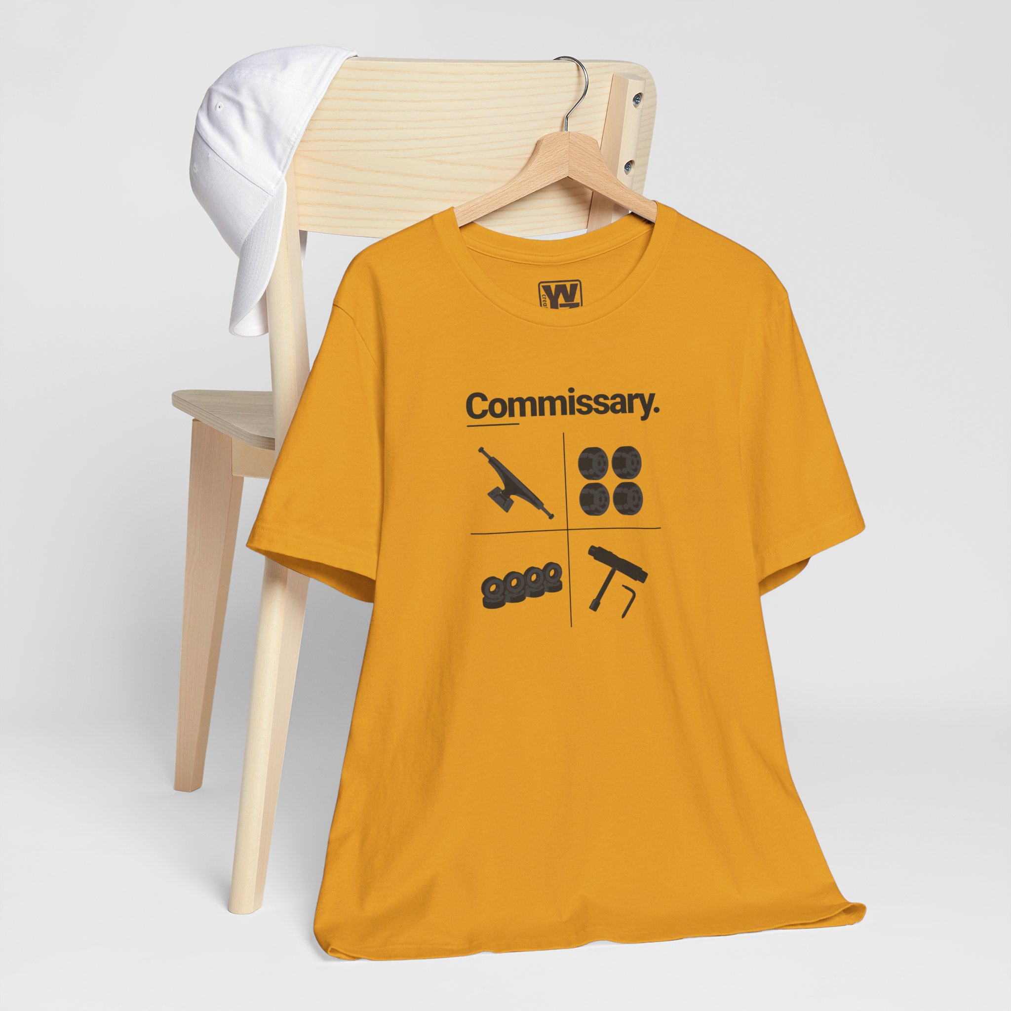 Commissary Skateboard T Shirt Skate Components Graphic Tee Truck Wheels Bushing Skate Tool Shirt Skateboarder Gift Skate Brand Tee - Image 2