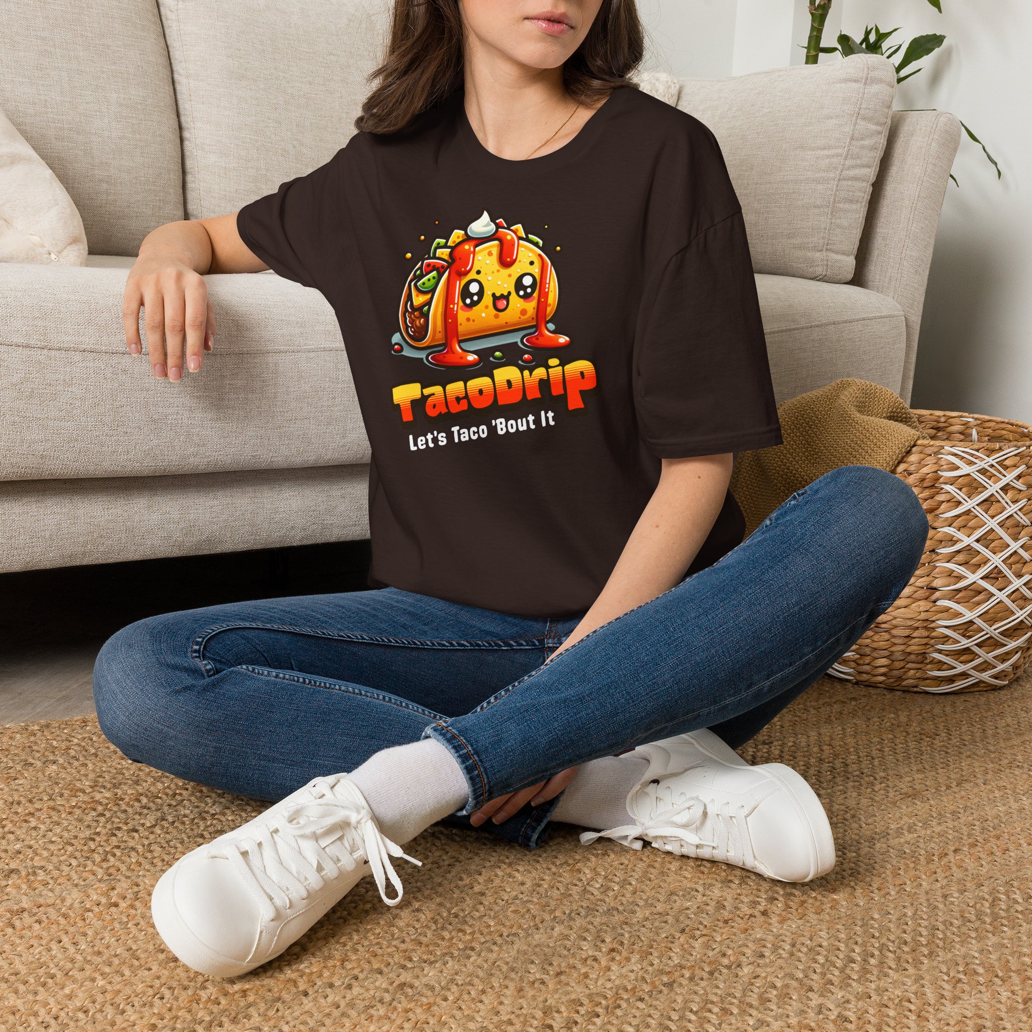 Taco Drip Lets Taco Bout It T Shirt Funny Taco Lover Tee Kawaii Taco Graphic Shirt Food Humor Gift Taco Tuesday Novelty Tee - Image 12